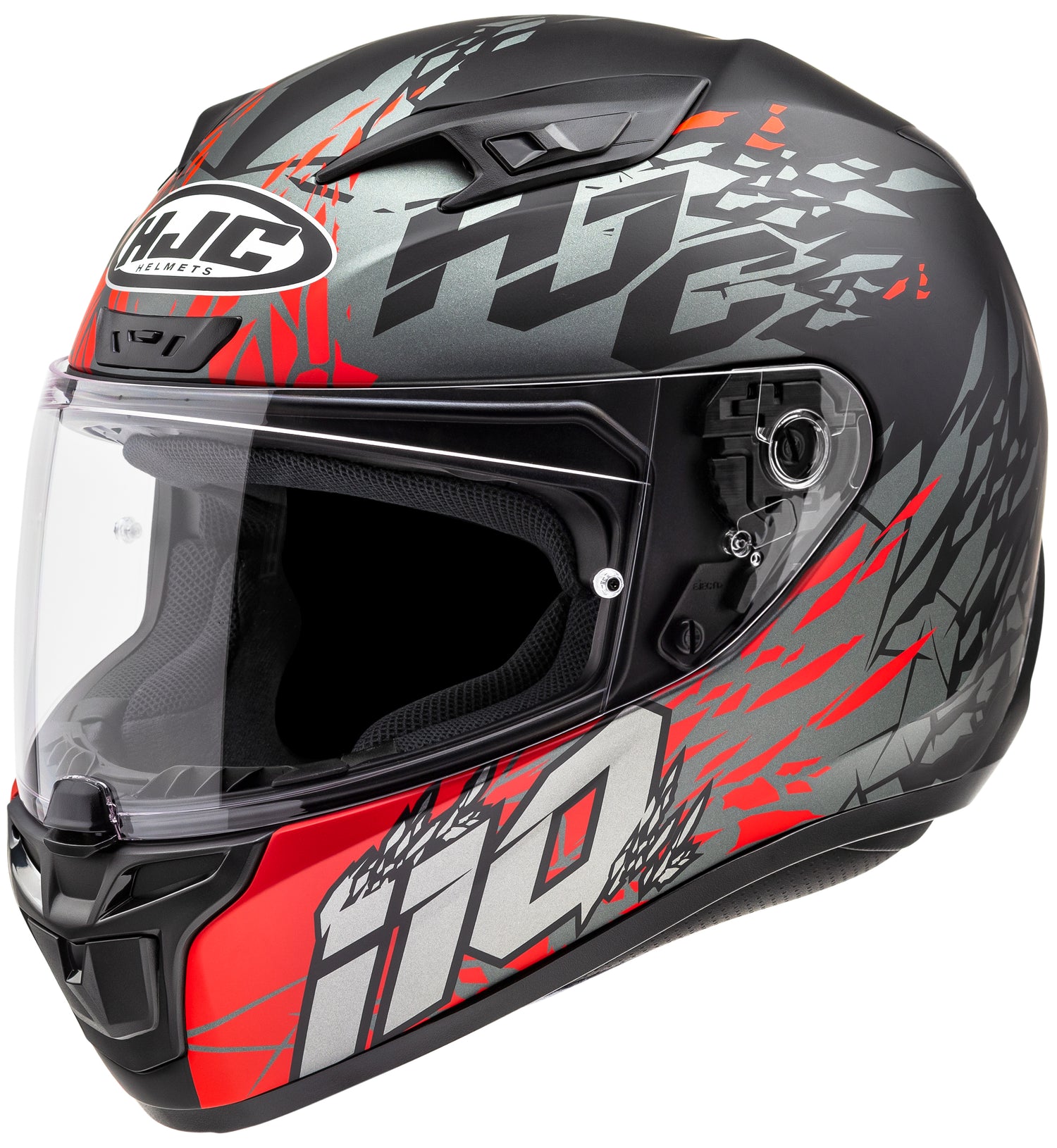 CASCO INTEGRAL HJC I10 PITFALL ROJO