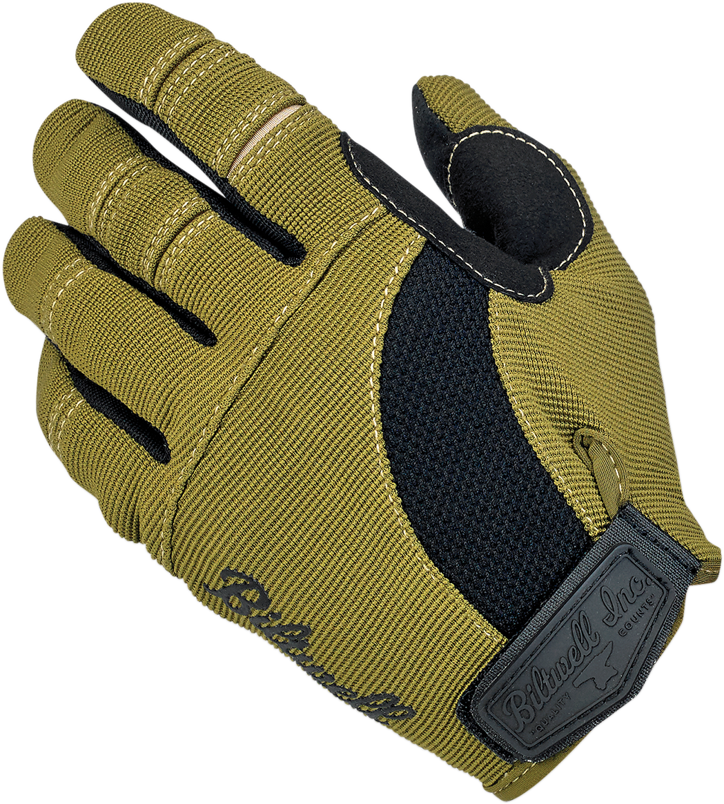 GUANTES BILTWELL MOTO OLIVA/NEGRO