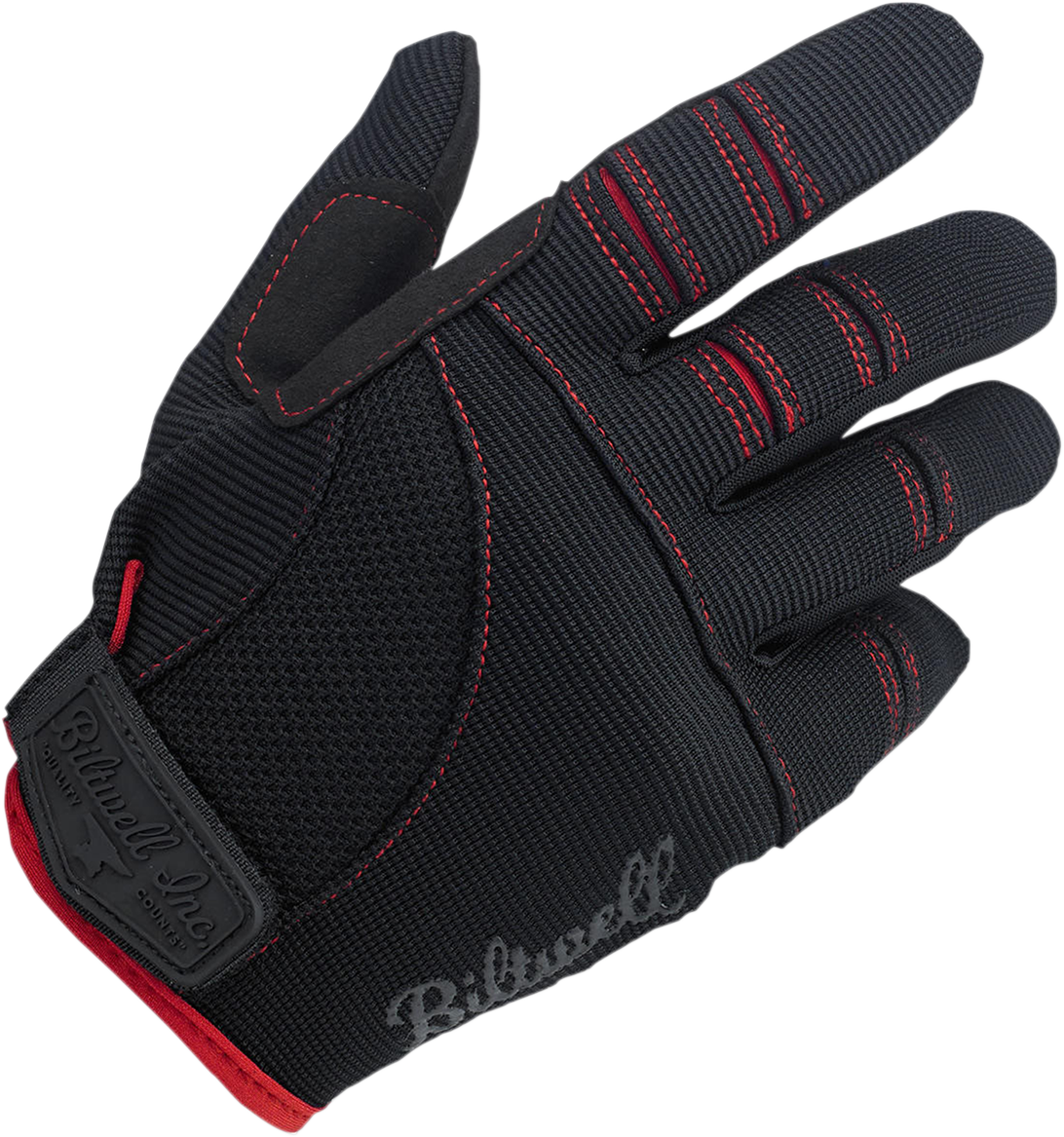 GUANTES BILTWELL MOTO NEGRO/ROJO