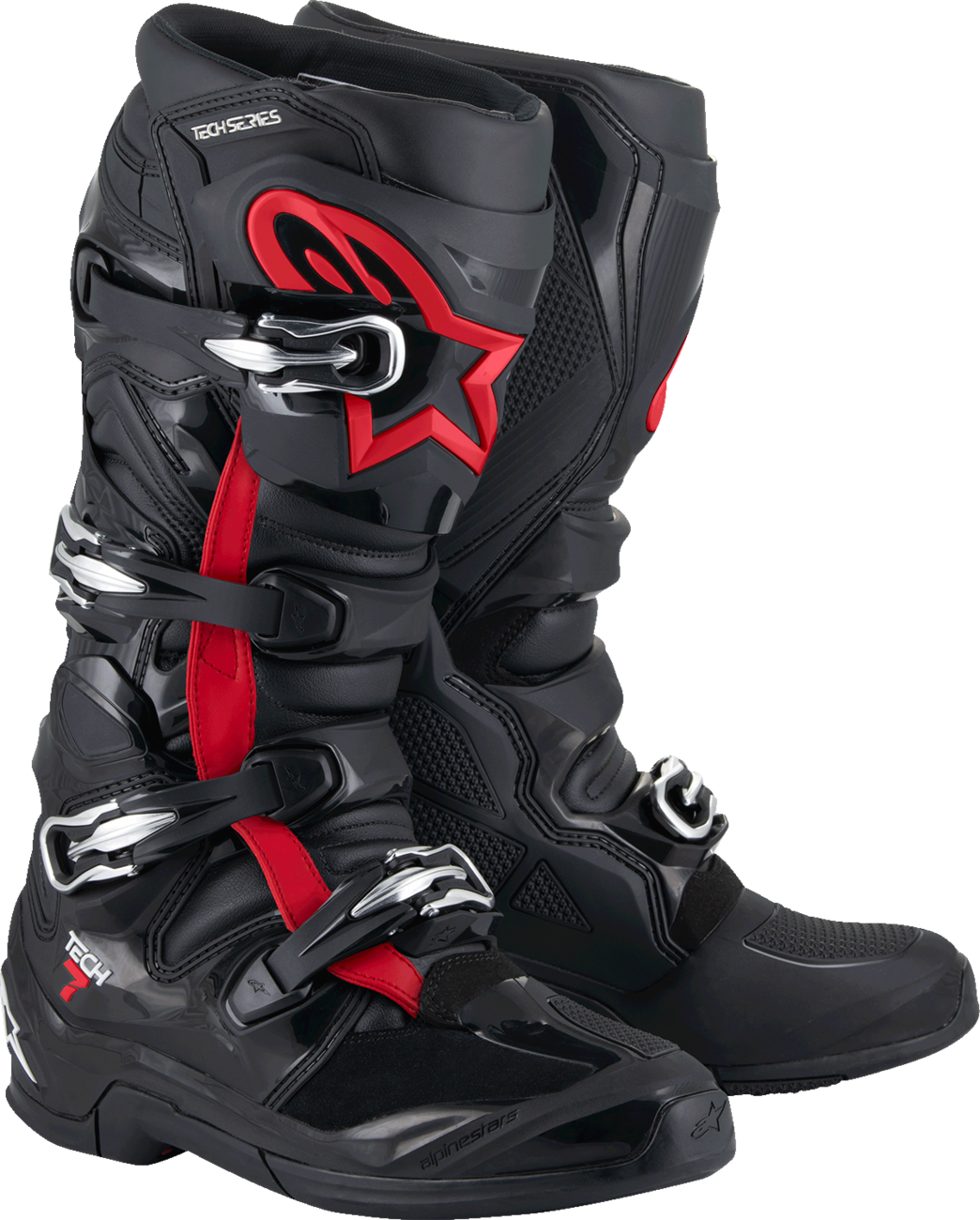 BOTAS ALPINESTARS TECH 7 NEGRO/ROJO FLUO