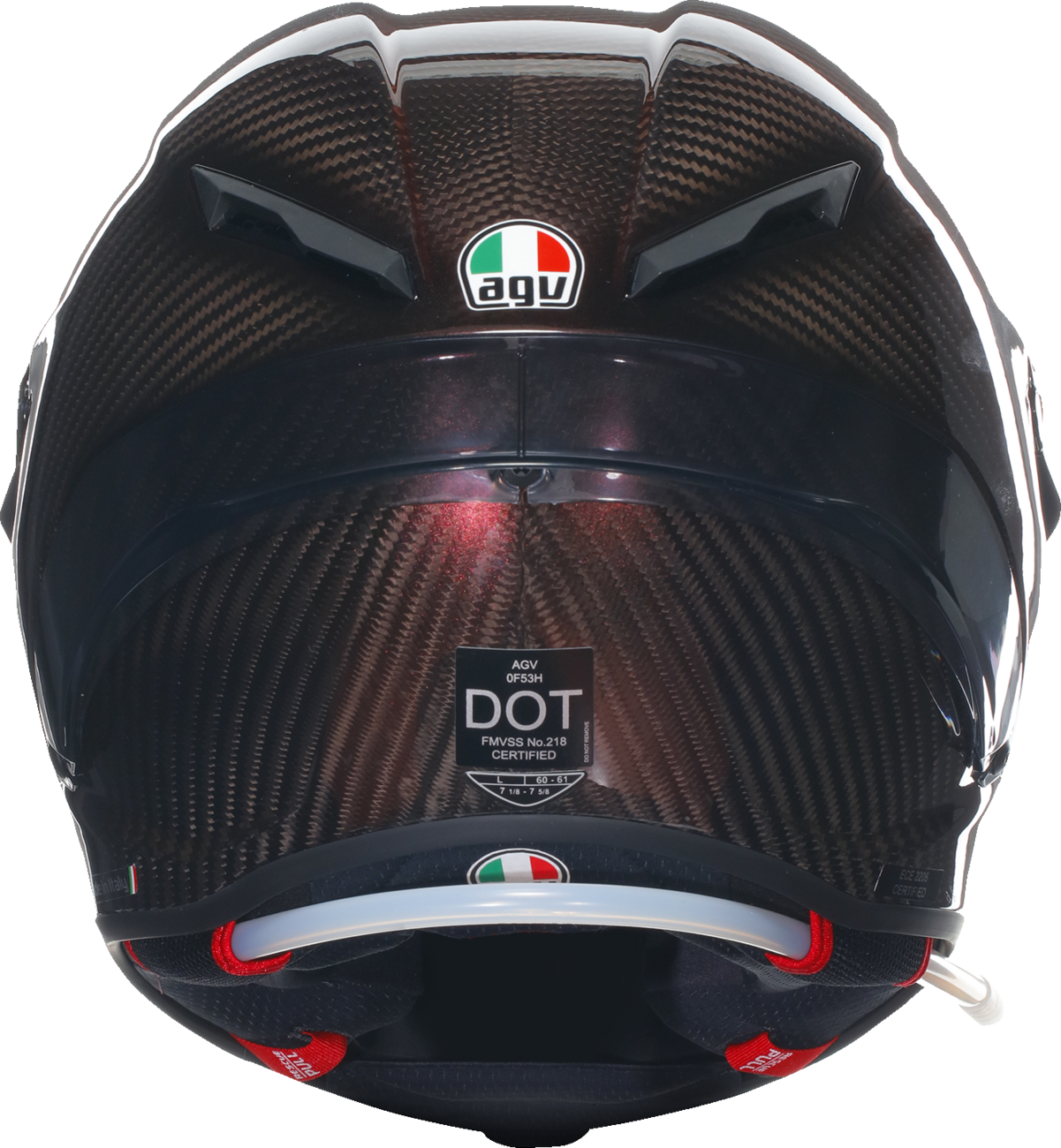 CASCO AGV PISTA GP R  ROJO CARBON