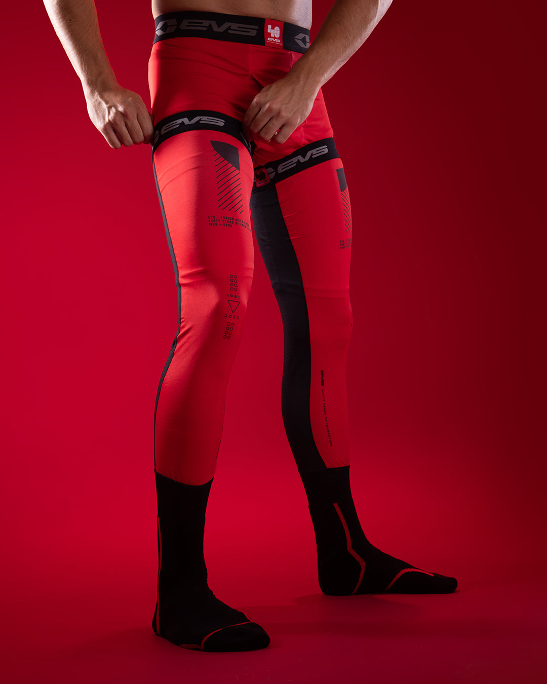 Calcetines Técnicos EVS Fusion 40 Aniversario Moto Cross Enduro Soporte Rodilla