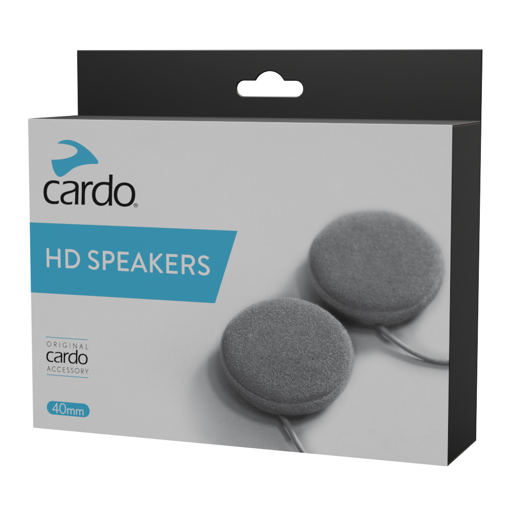 Altavoces Cardo HD 40mm para Motocicleta: Comunicación y Audio Claro Superior