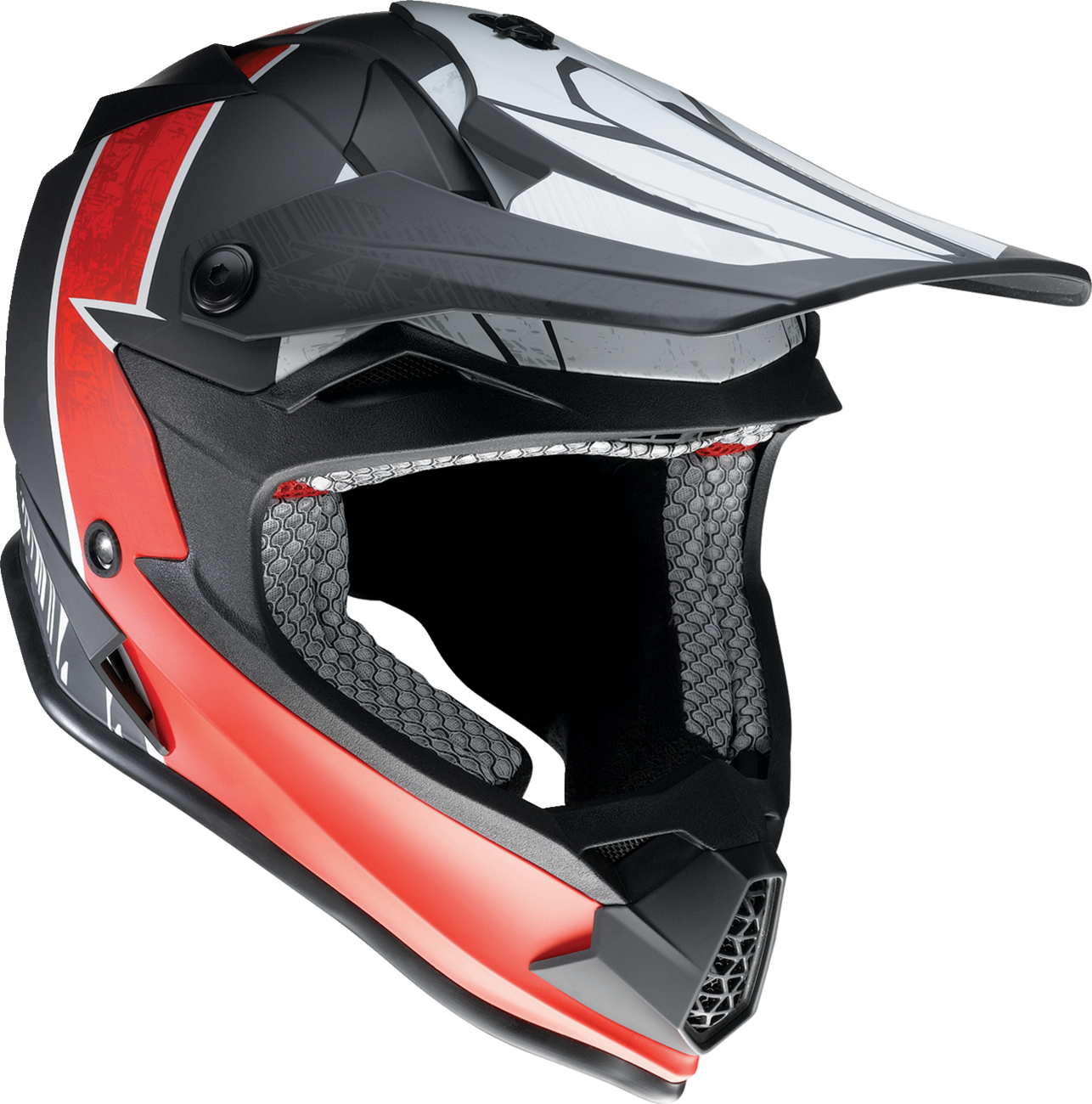 CASCO INTEGRAL PARA JÓVENES Z1R FRACTAL MIPS NEGRO/ROJO