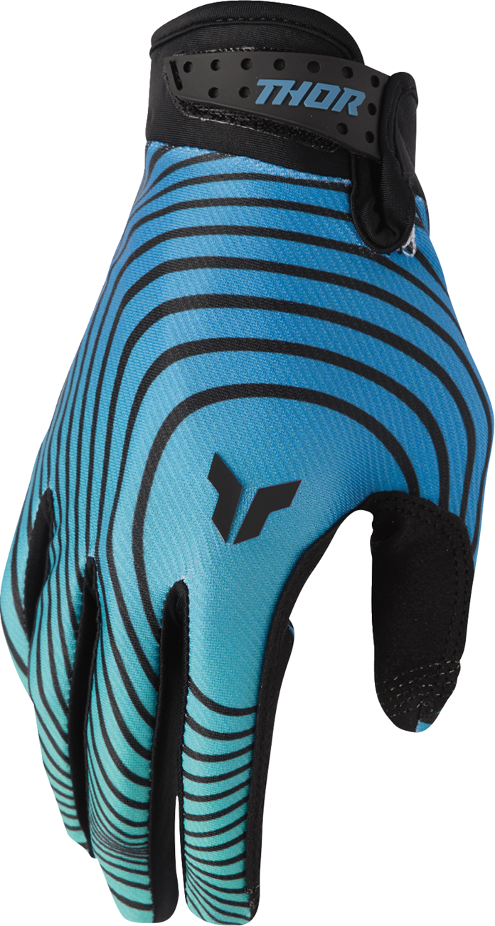 GUANTES THOR LAUNCHMODE IDENTITY TURQUESA/NEGRO