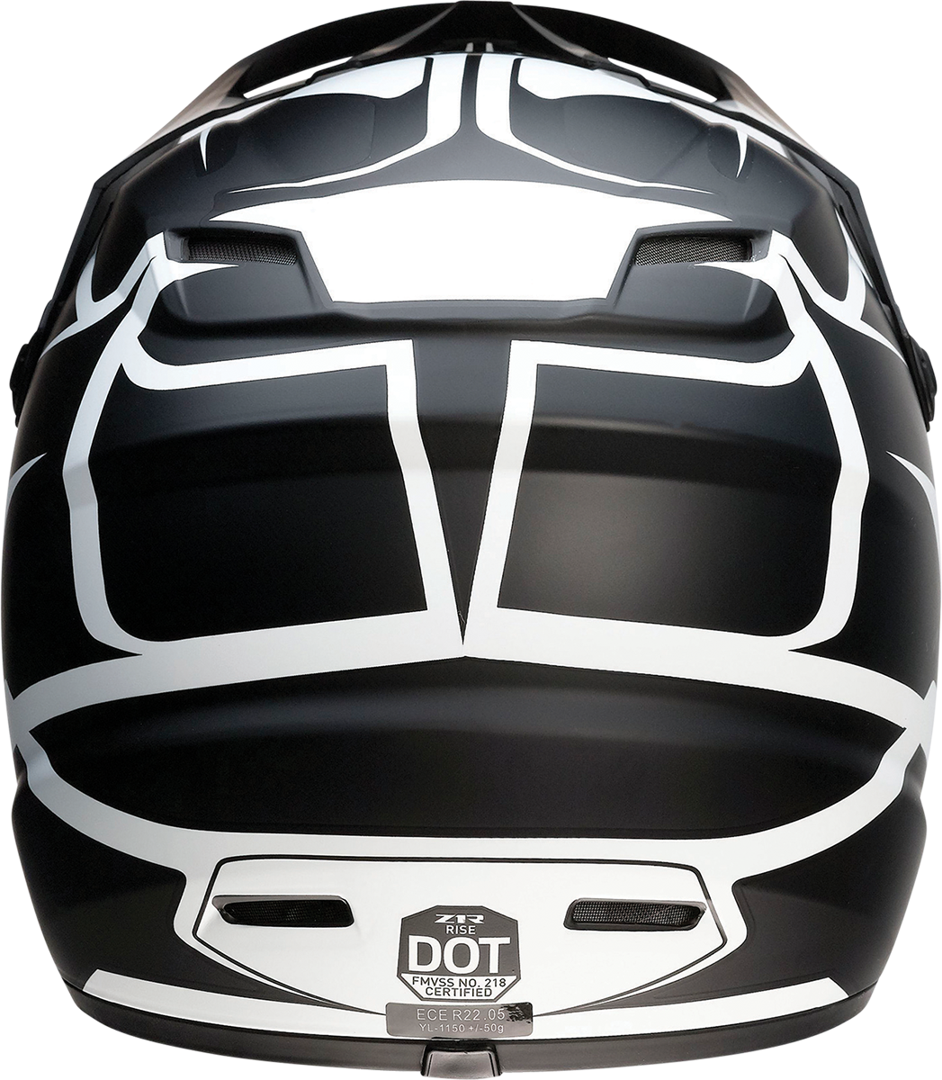 CASCO INFANTIL Z1R RISE FLAME NEGRO
