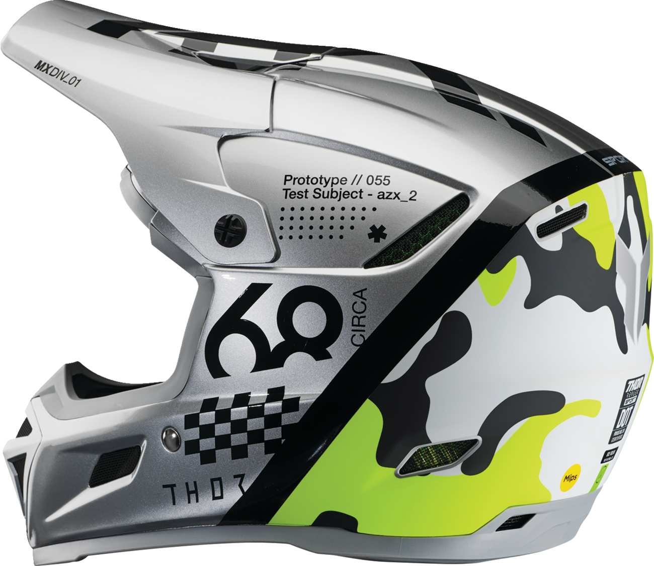 CASCO INTEGRAL THOR REFLEX SPORT RIOT GRIS GRAFFITI