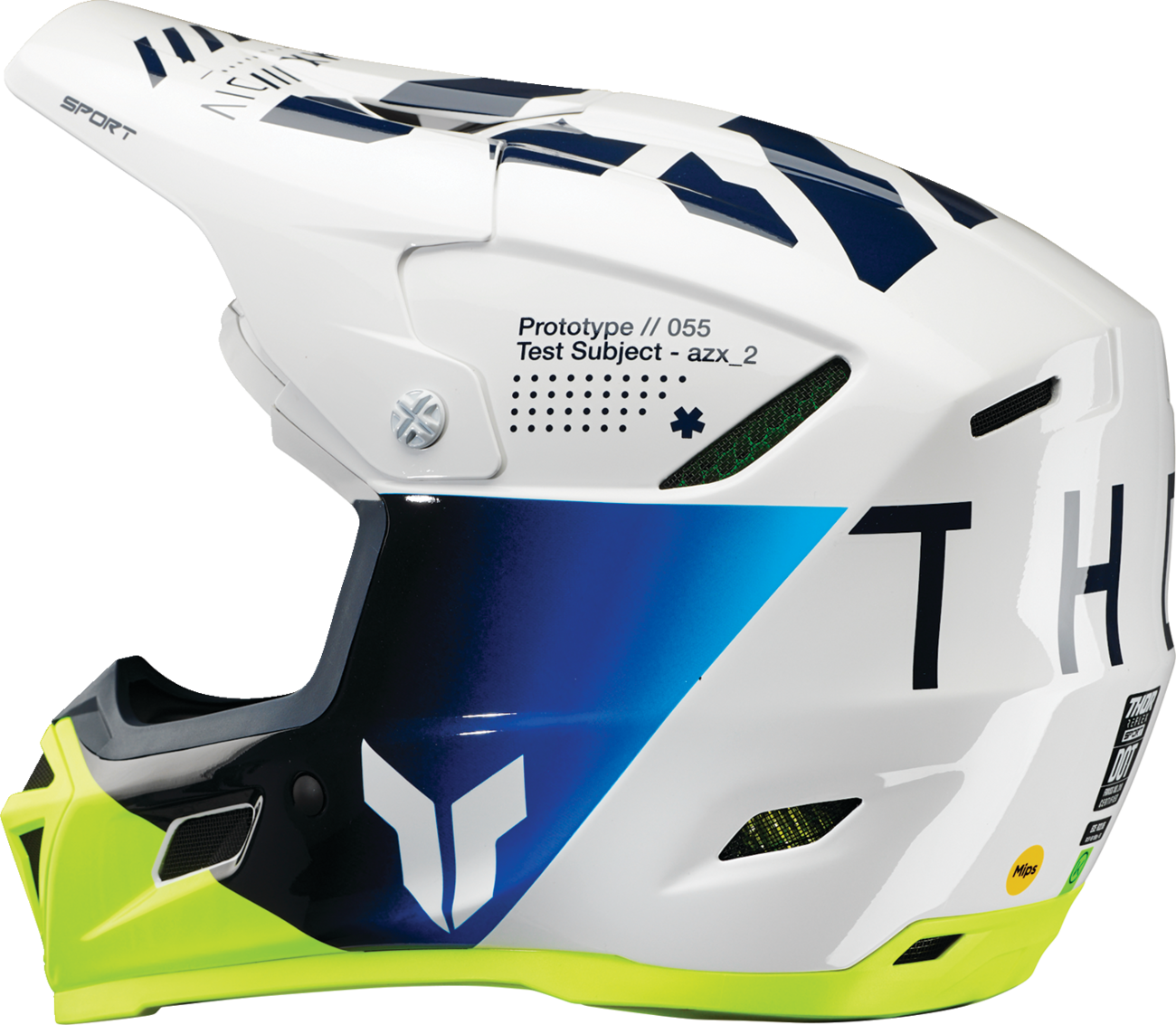CASCO INTEGRAL THOR REFLEX SPORT STRIKE AZUL/CIAN