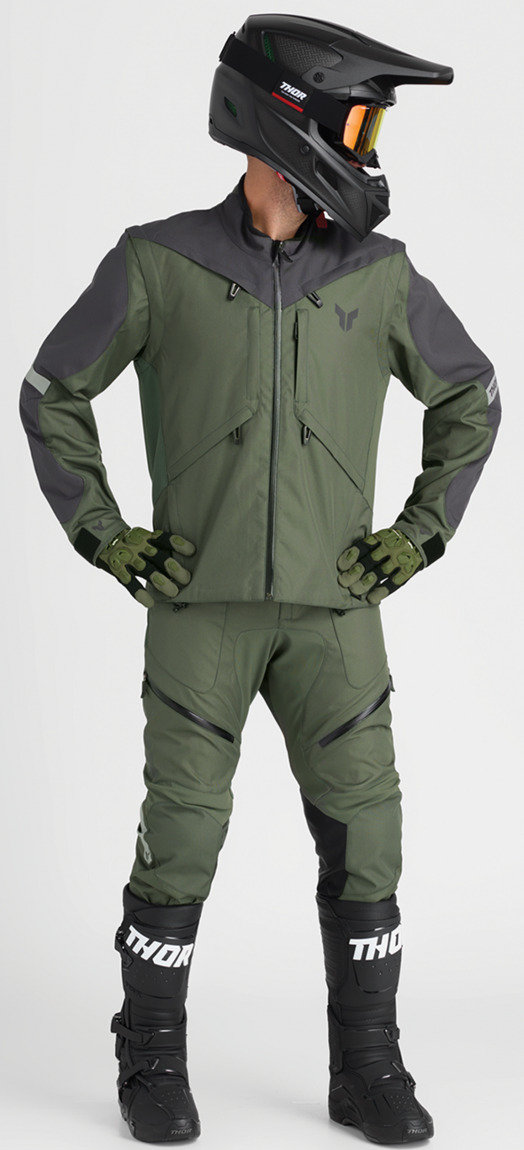 PANTALONES OFF-ROAD THOR TERRAIN IN-THE-BOOT VERDE MILITAR/GRIS