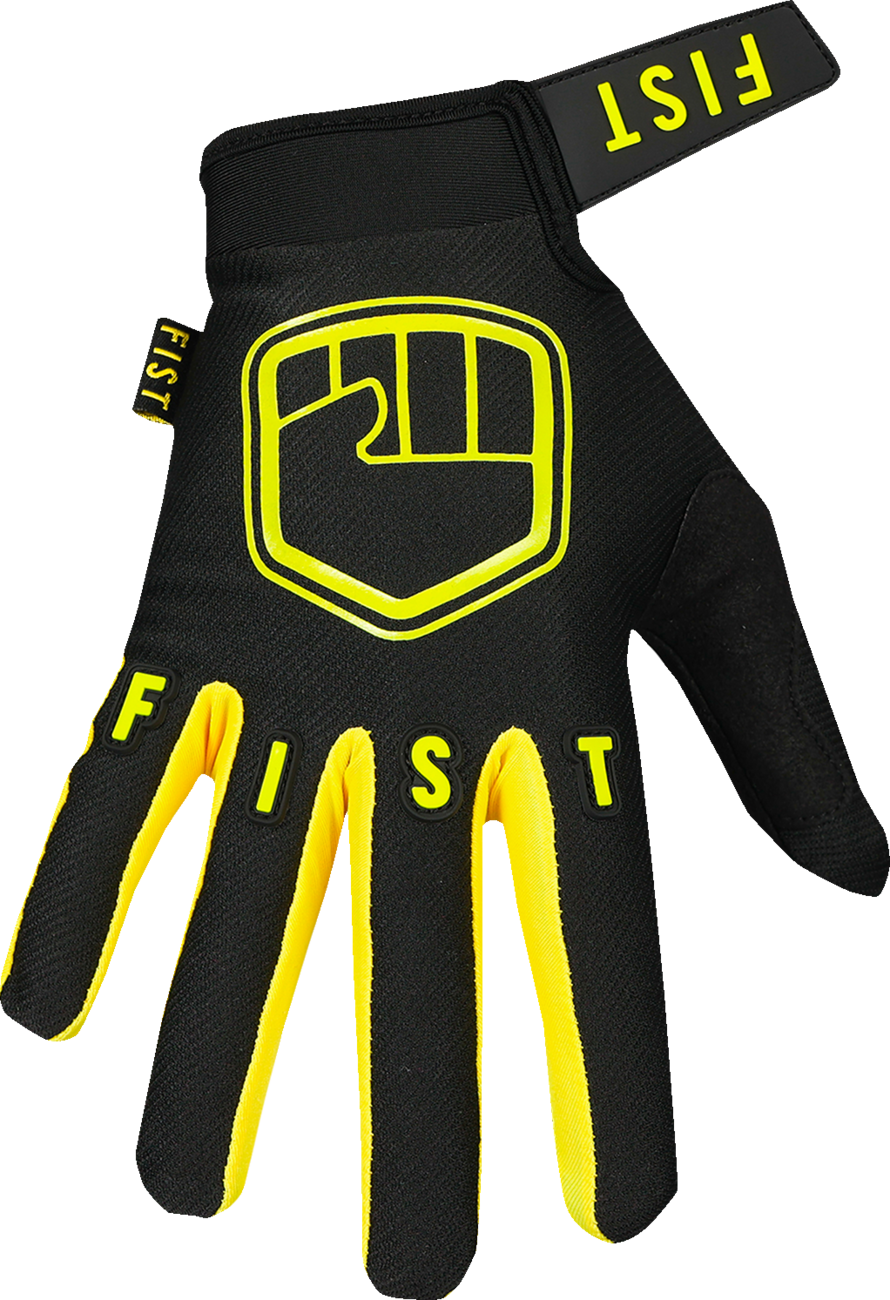 GUANTES FIST HANDWEAR STRAPPED STOCKER FLUORESCENTE AMARILLO