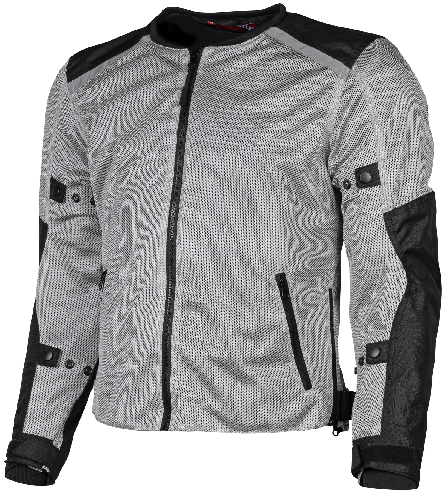 CHAQUETA DE MALLA NORU TABI GRIS NEGRO