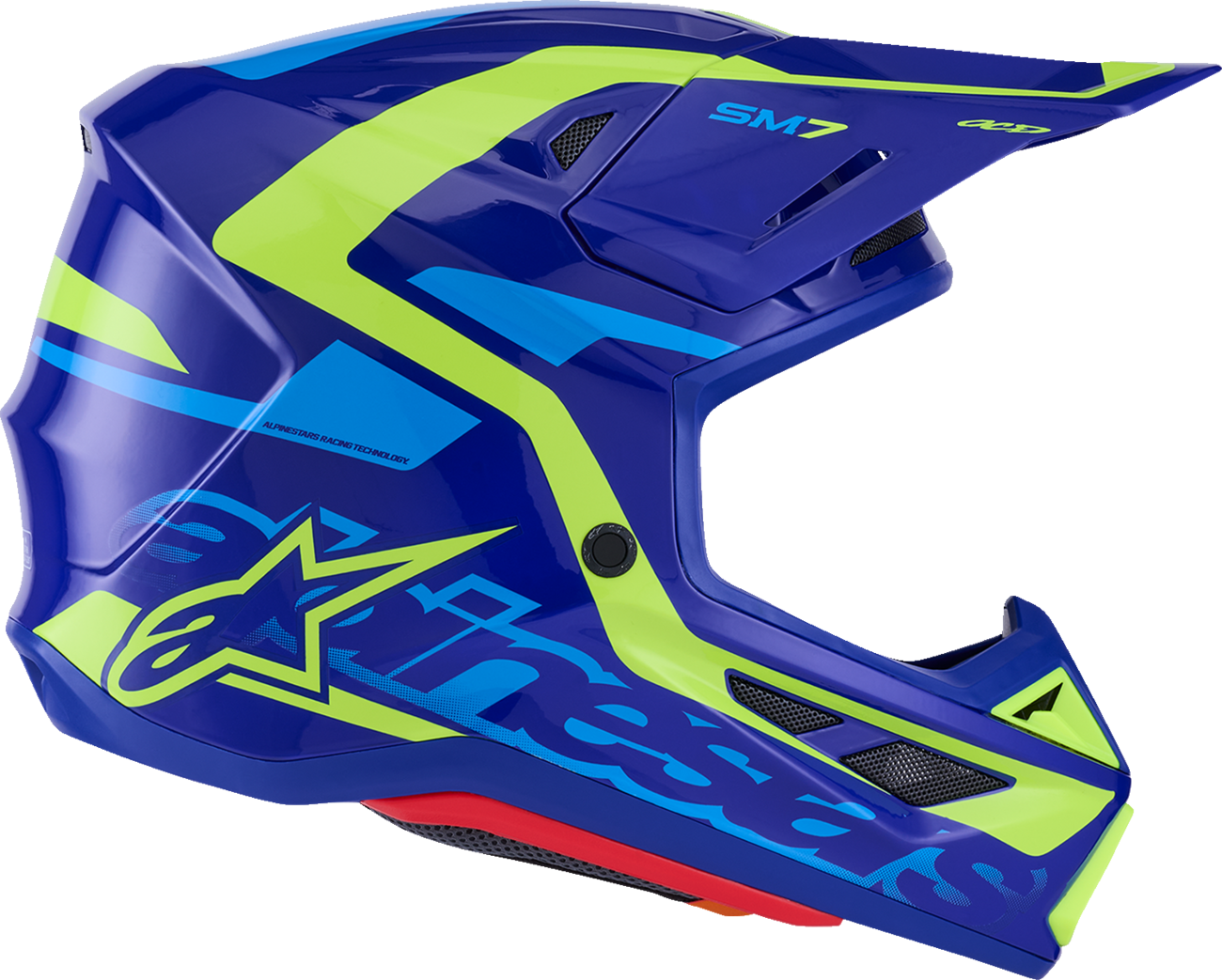 CASCO ALPINESTARS SM7 DEED NEGRO/FLUORESCENTE AMARILLO BRILLANTE