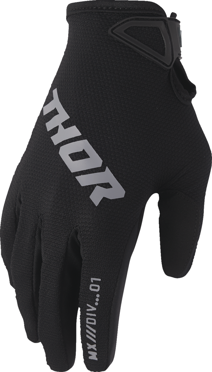 GUANTES PARA NINO THOR RIDEMODE STATIC NEGRO