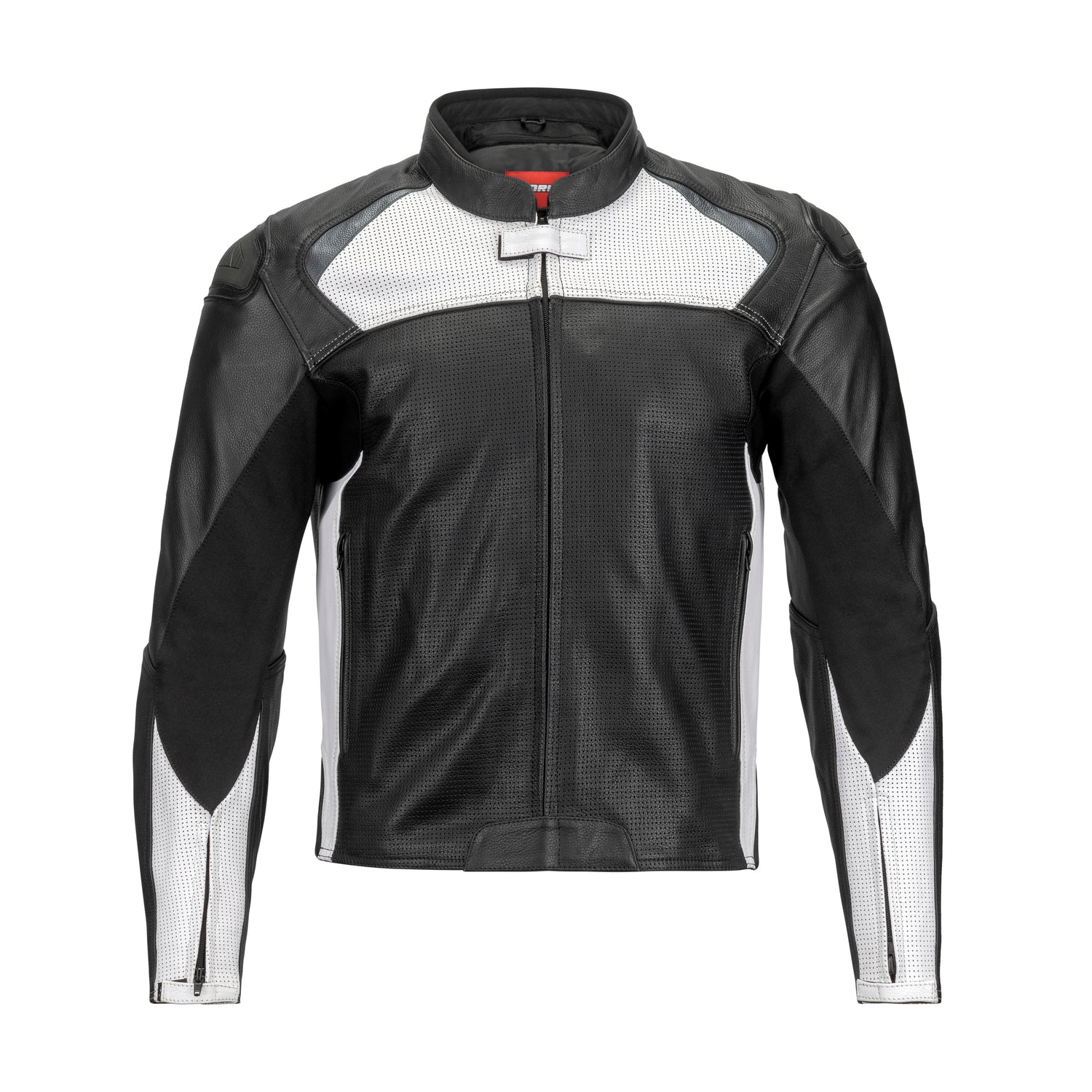 CHAQUETA DE CUERO NORU MARUCHI NEGRO/BLANCO