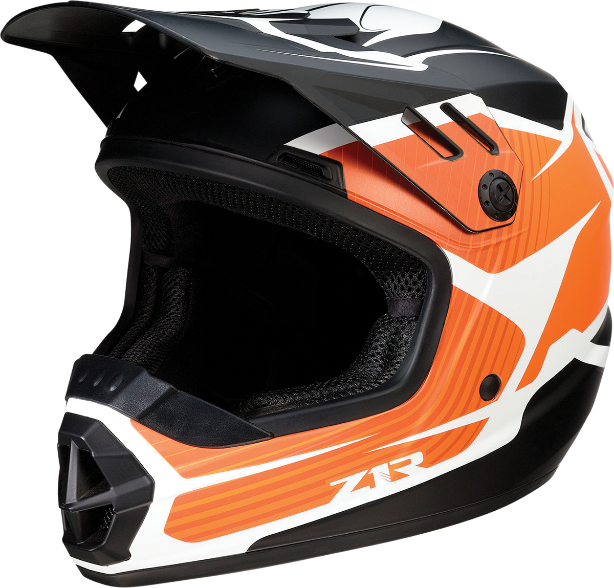 CASCO TODOTERRENO Z1R RISE FLAME NARANJA PARA JOVENES