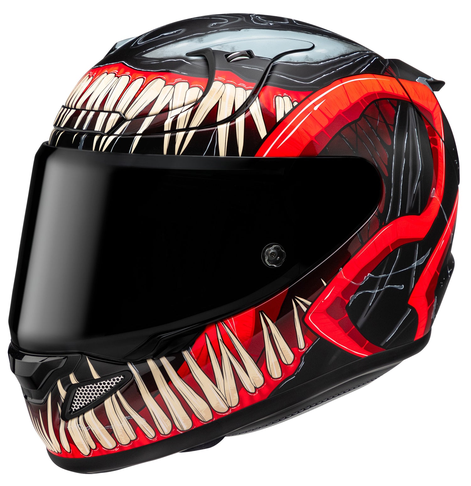 CASCO INTEGRAL HJC RPHA 12 VENOM 3 NEGRO PARA PISTA