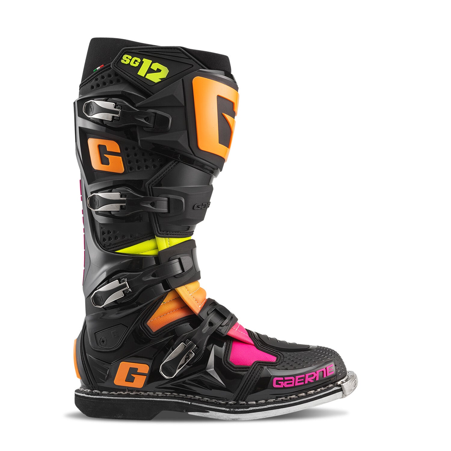BOTAS GAERNE SG12 EDICION LIMITADA NEGRO/NARANJA/ROSA