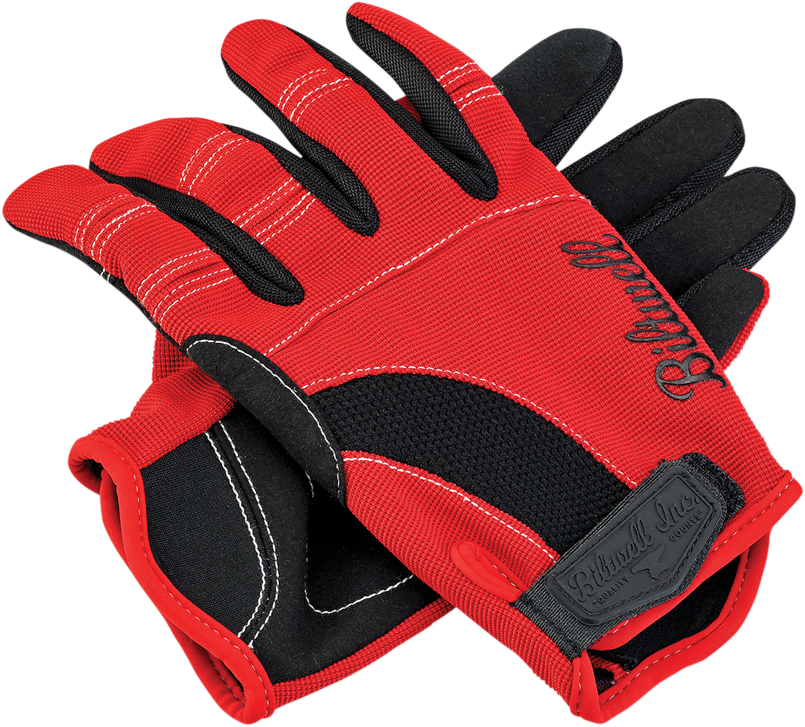 GUANTES MOTO BILTWELL MOTO ROJO/NEGRO/BLANCO