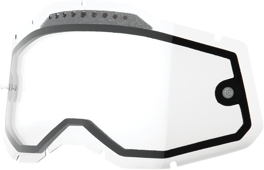 GAFAS 100% ACCURI 2/RACECRAFT 2/STRATA 2 LENTE DE DOBLE PANE CON VENTILACIÓN ANTI-EMPAÑANTE