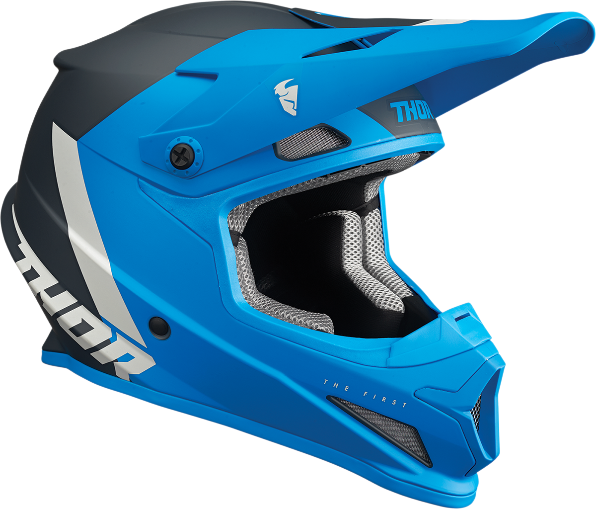 CASCO THOR SECTOR CHEVRON AZUL/GRIS CLARO
