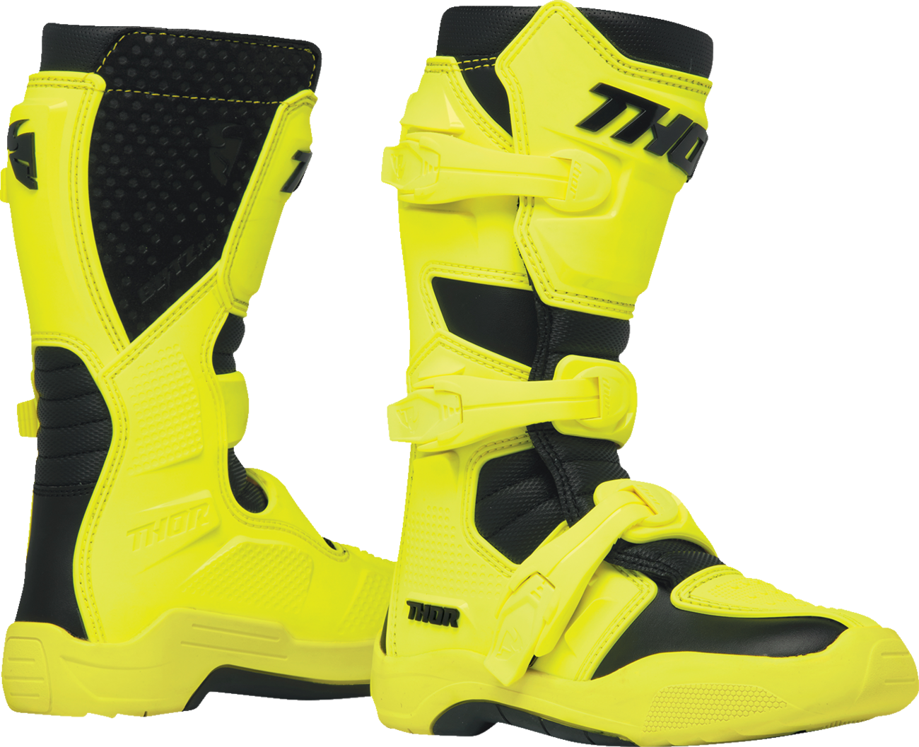 BOTAS THOR YOUTH BLITZ XR NEGRO/ACIDO PARA NIÑO
