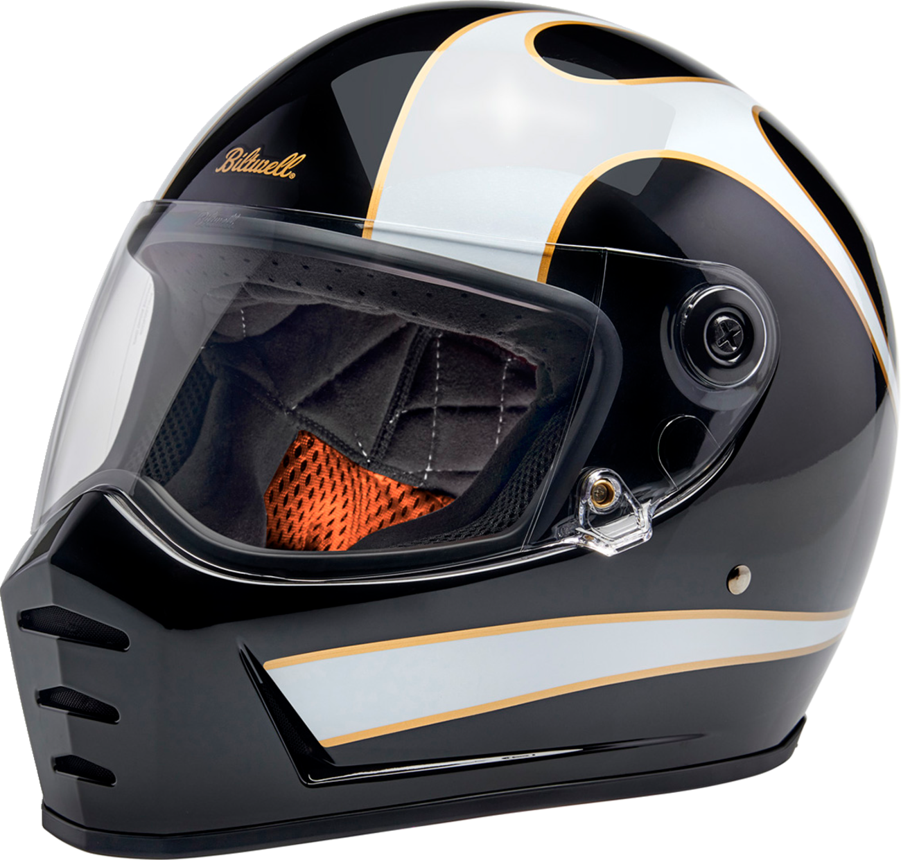 CASCO INTEGRAL BILTWELL LANE SPLITTER NEGRO/BLANCO