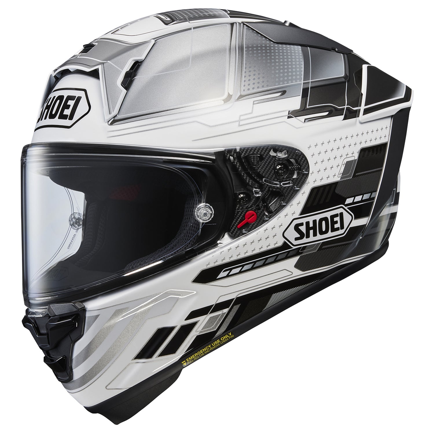 CASCO INTEGRAL SHOEI X-15 PROXY BLANCO Y NEGRO