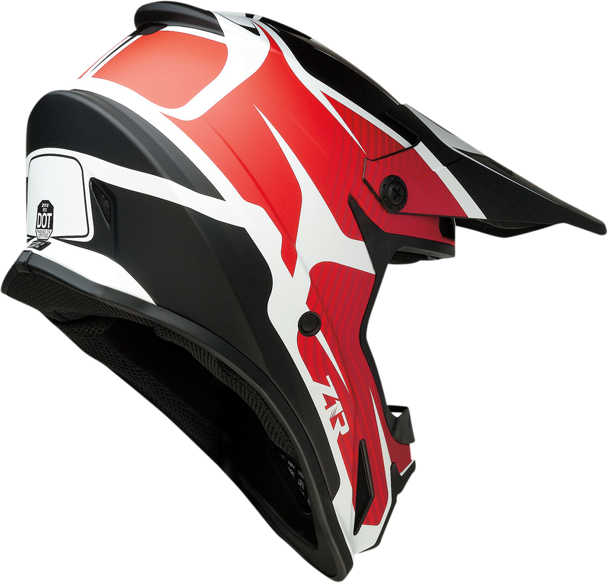 CASCO MOTOCROSS Z1R RISE FLAME ROJO