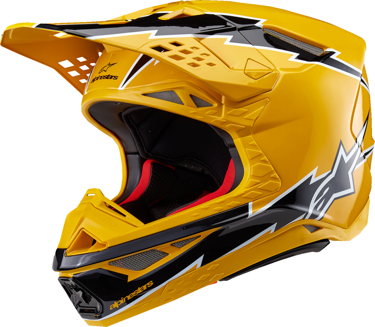 CASCO ALPINESTARS SUPERTECH M10 AMPRESS AMARILLO/NEGRO