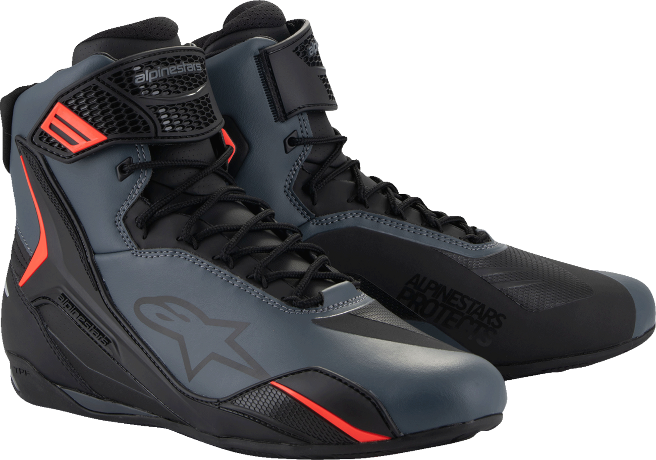 BOTINES ALPINESTARS FASTER-4 NEGRO GRIS ROJO