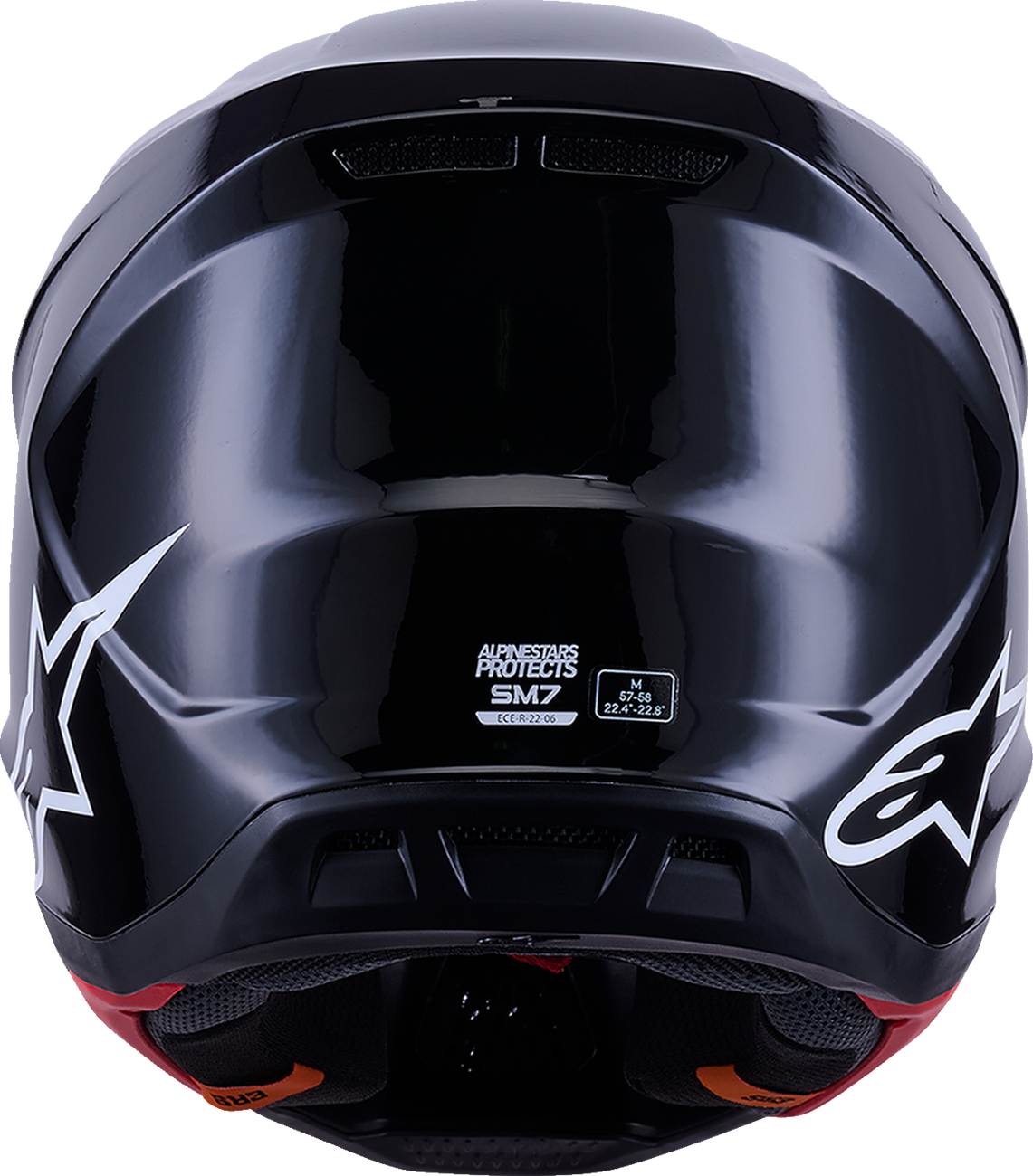 CASCO INTEGRAL ALPINESTARS SM7 SOLID NEGRO BRILLANTE