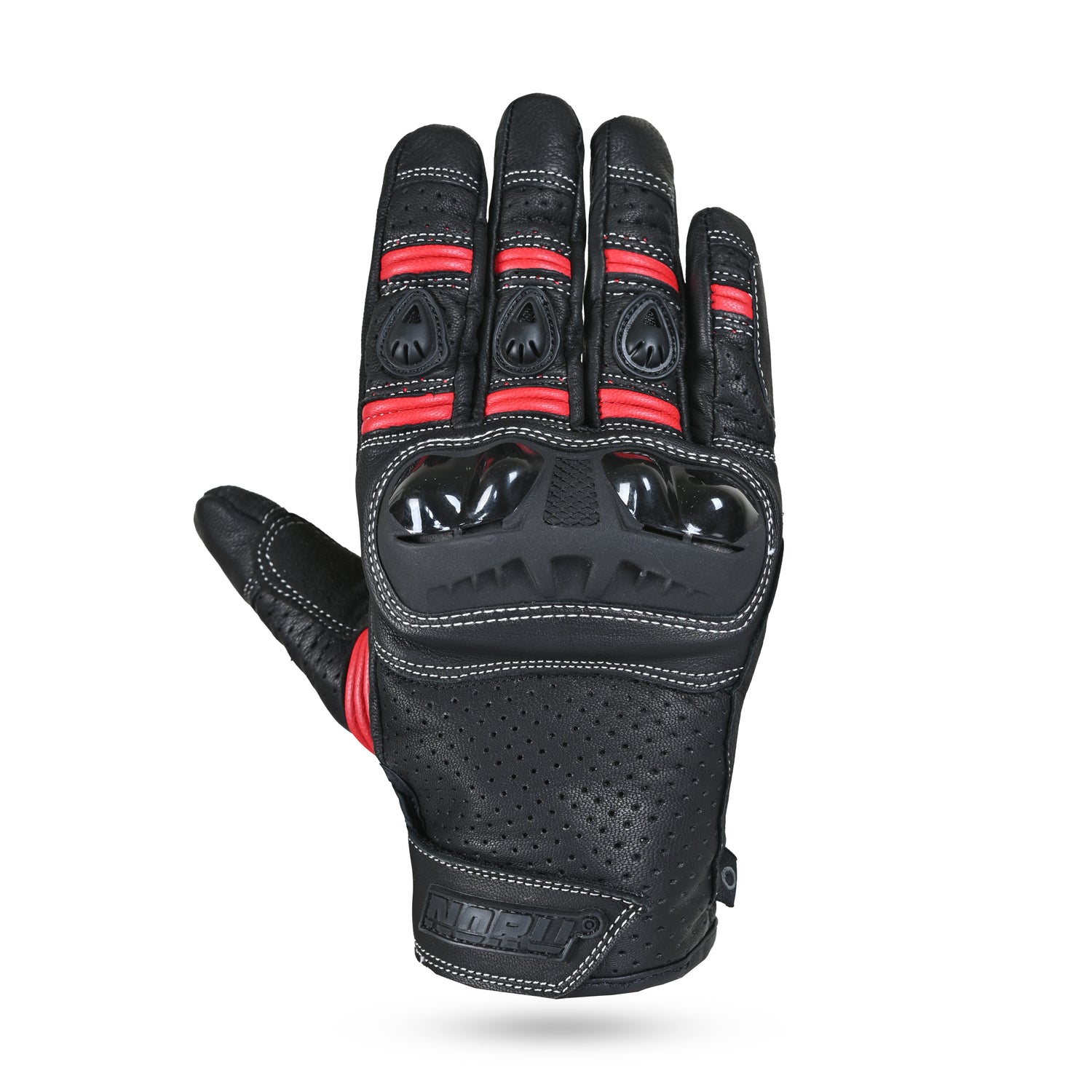 GUANTES NORU FURO NEGRO/ROJO
