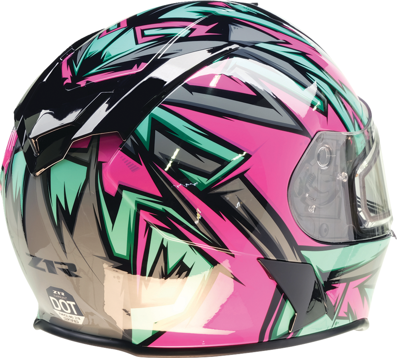 CASCO INTEGRAL Z1R WARRANT NEURON ROSA/TURQUESA