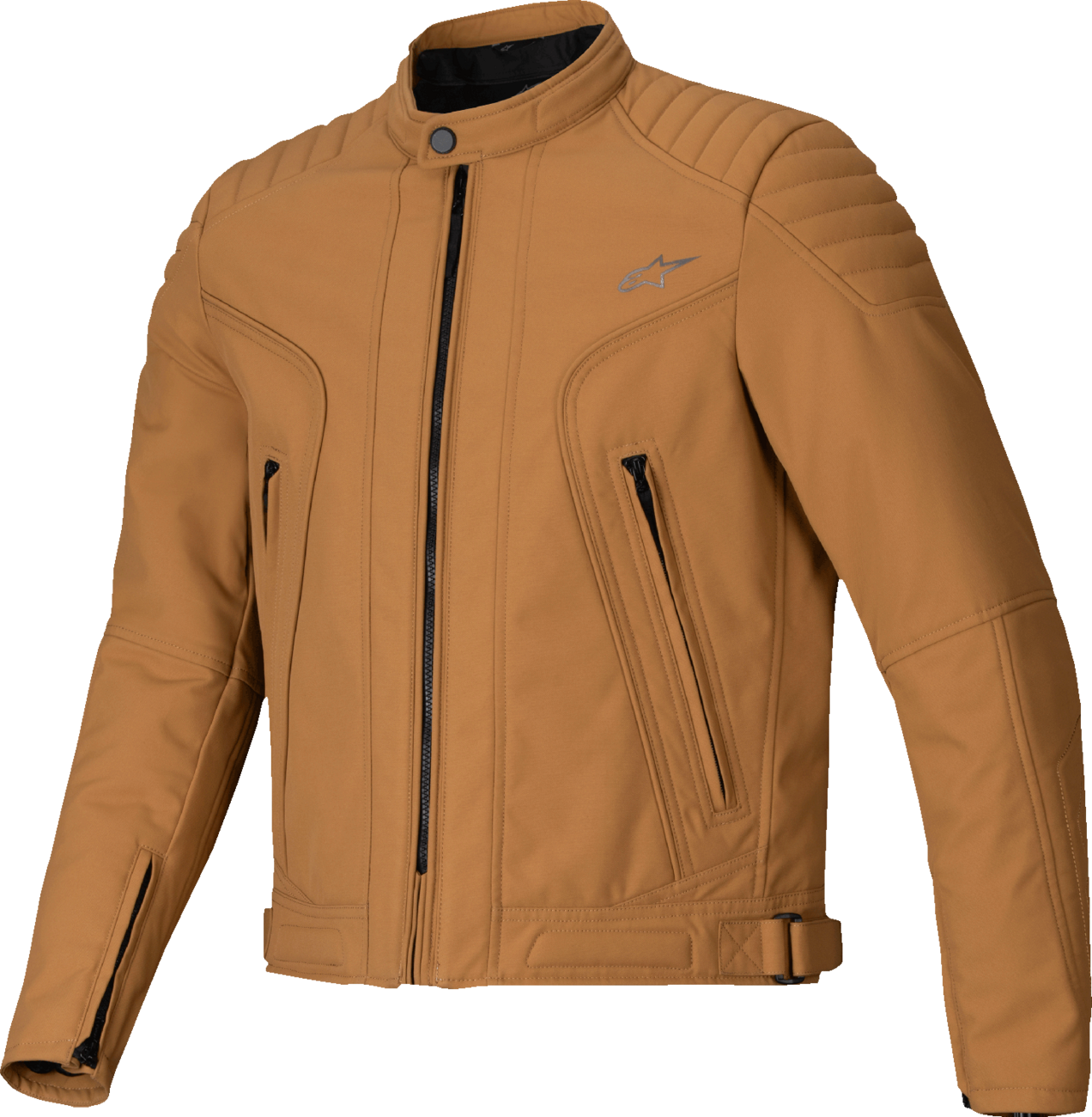 CHAQUETA ALPINESTARS CLAYTON IMPERMEABLE MARRÓN/DORADO CLARO