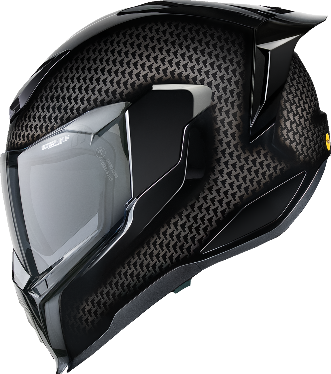 CASCO INTEGRAL ICON ULTRAFLITE CARBONO NEGRO
