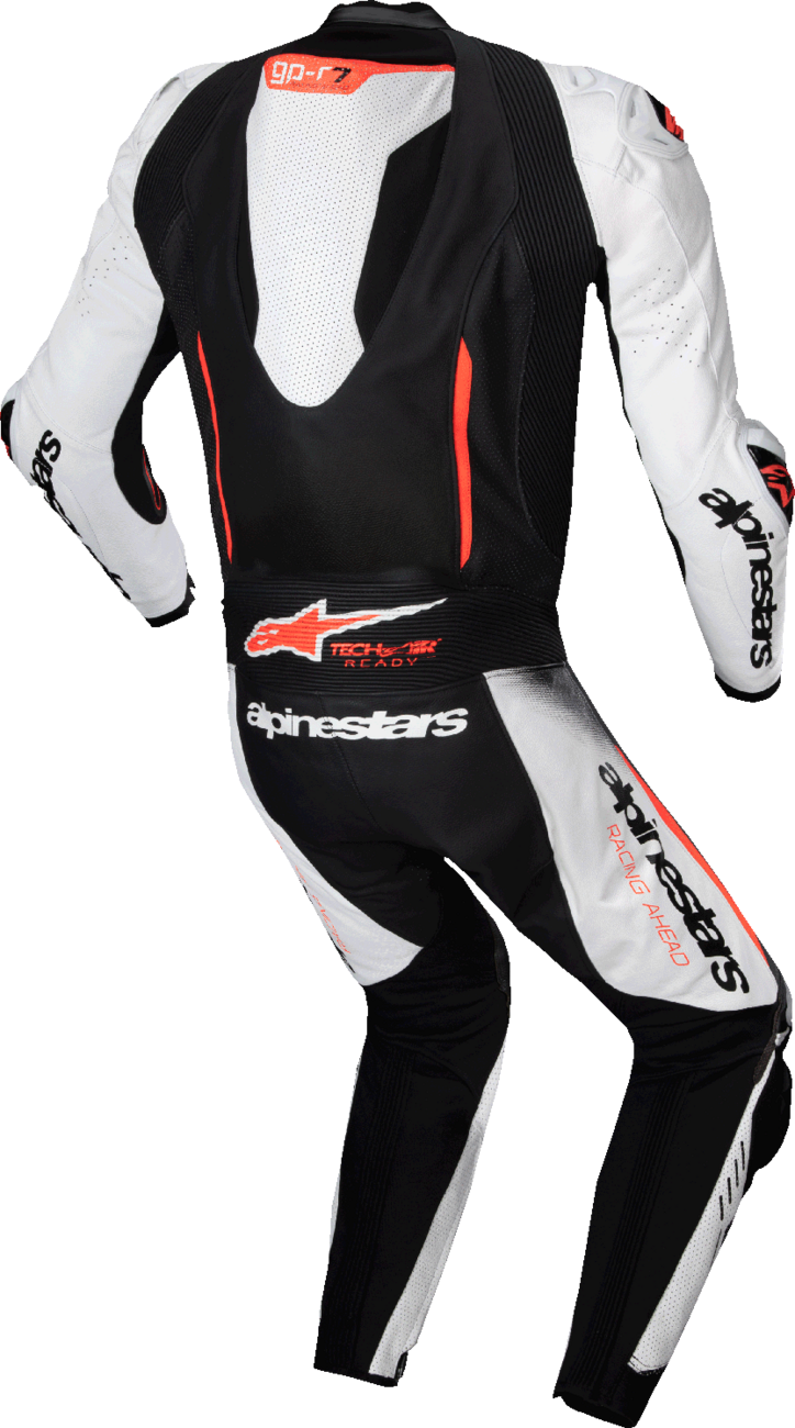 MONO DE CUERO ALPINESTARS GP-R7 BLANCO/NEGRO/ROJO