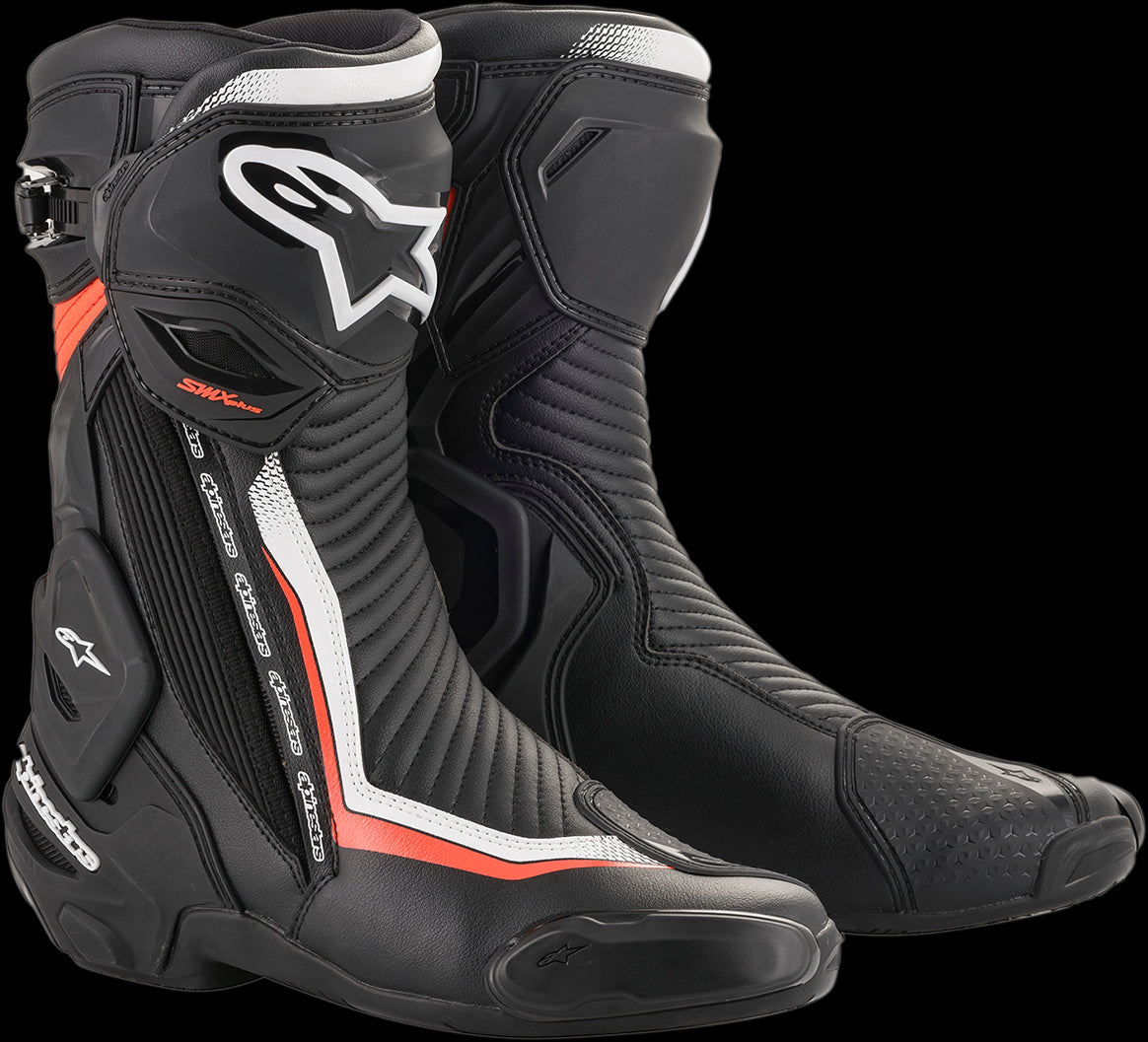BOTAS ALPINESTARS SMX PLUS NEGRO/BLANCO/ROJO NEON