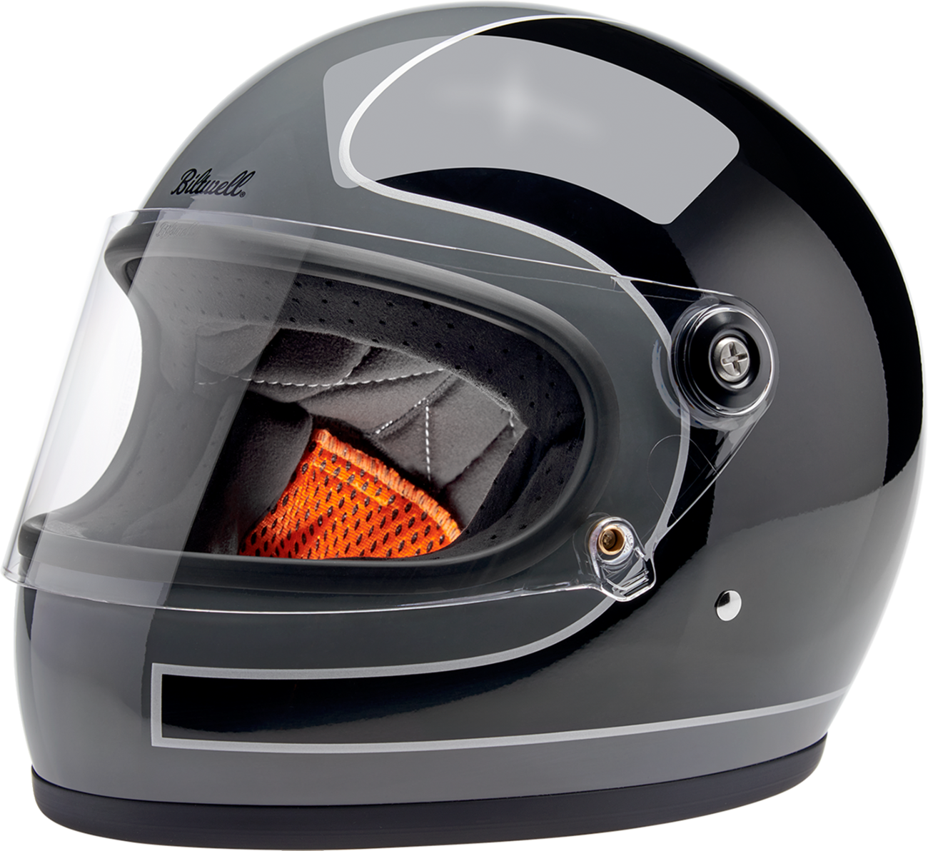 CASCO INTEGRAL BILTWELL GRINGO S TRAZADOR GRIS TORMENTA/NEGRO