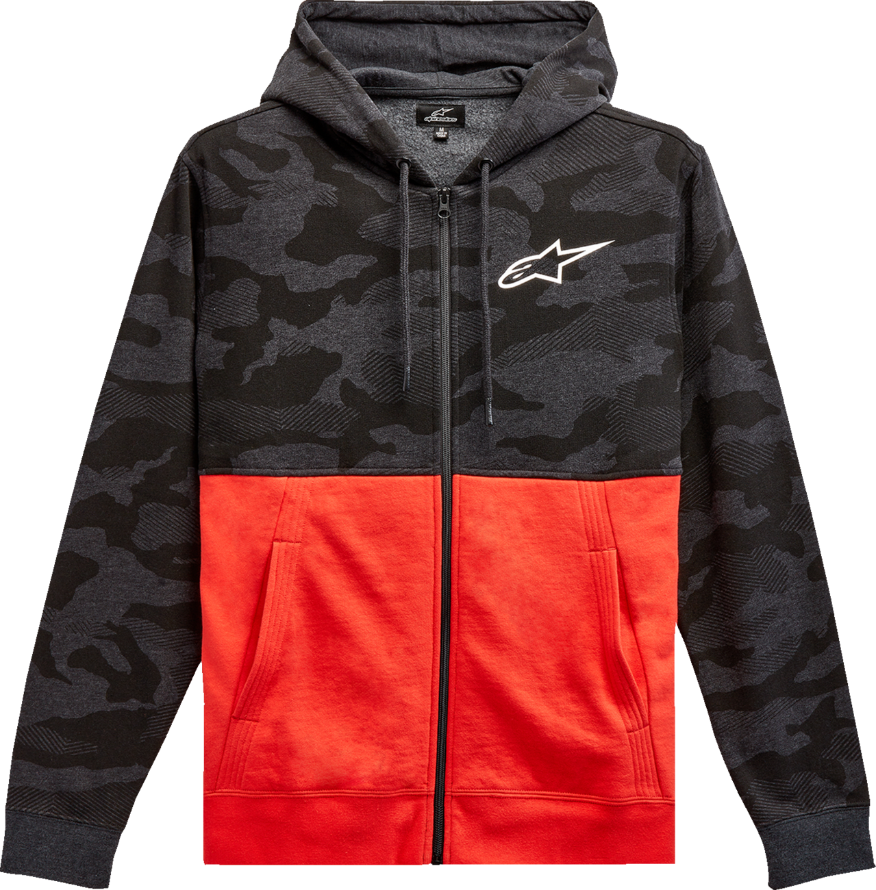 BUZO ALPINESTARS CAMO BLOCK GRIS/ROJO