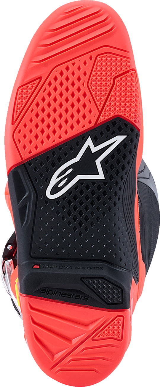 BOTAS ALPINESTARS TECH 7 FLUORESCENTE ROJO/NEGRO/ROSADO