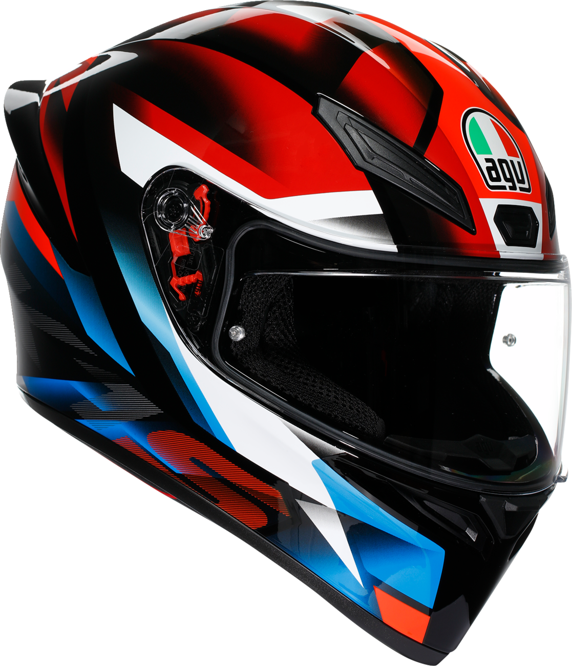 CASCO AGV K1 S FASTLAP NEGRO ROJO AZUL