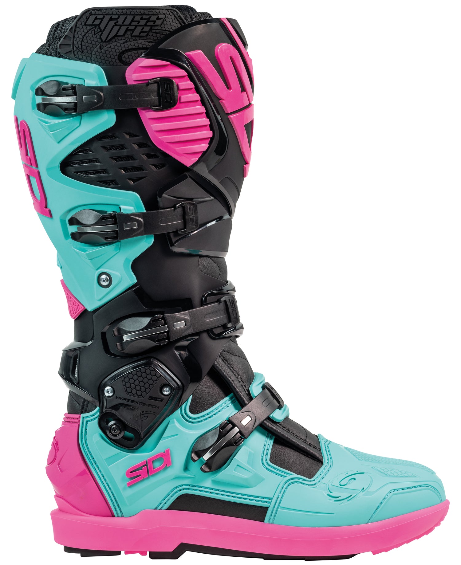 BOTAS MOTOCROSS SIDI CROSSFIRE 3 SRS NEGRO/MENTA/ROSADO