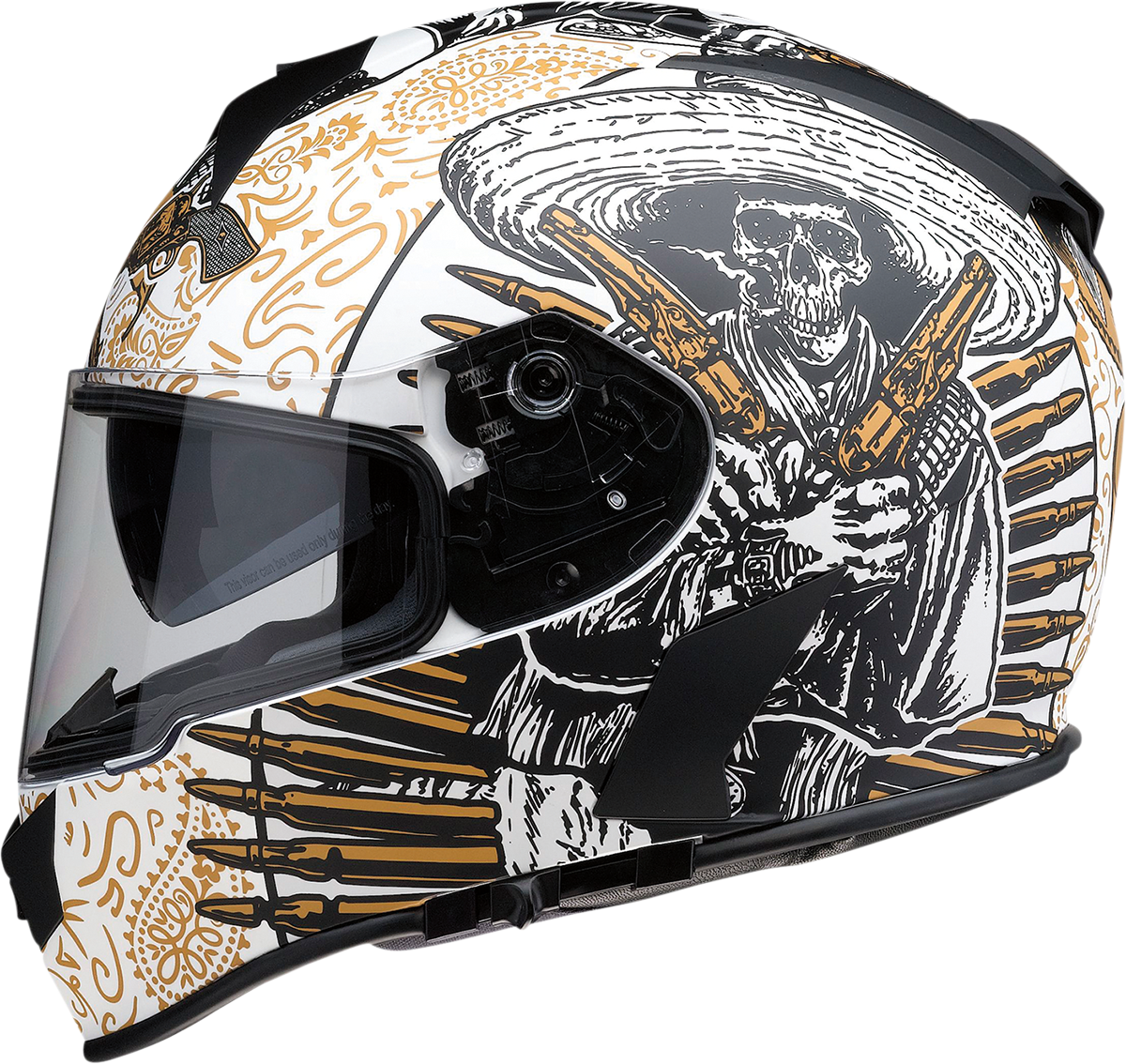 CASCO INTEGRAL Z1R WARRANT SOMBRERO BLANCO