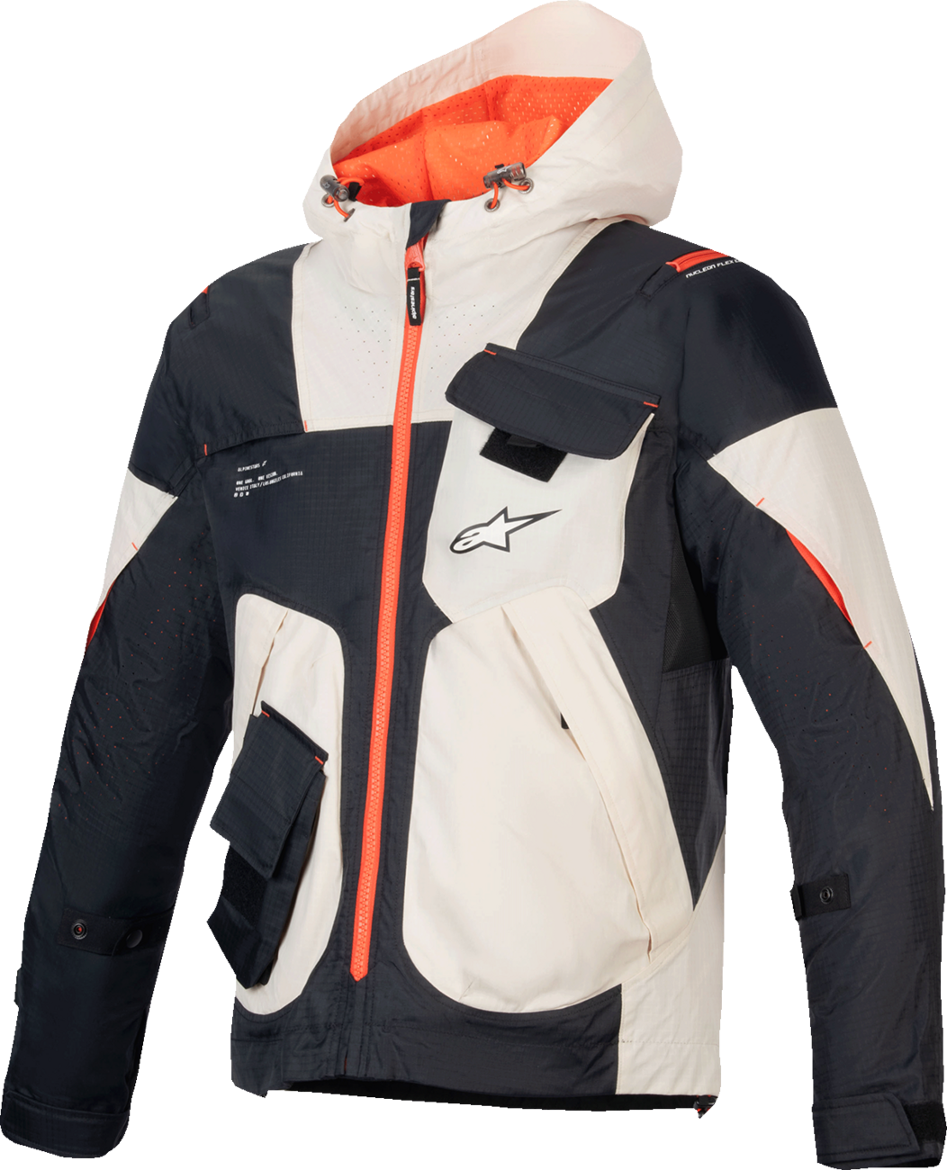 CHAQUETA ALPINESTARS MOGRESS AIR NEGRO/ALMENDRA/NARANJA