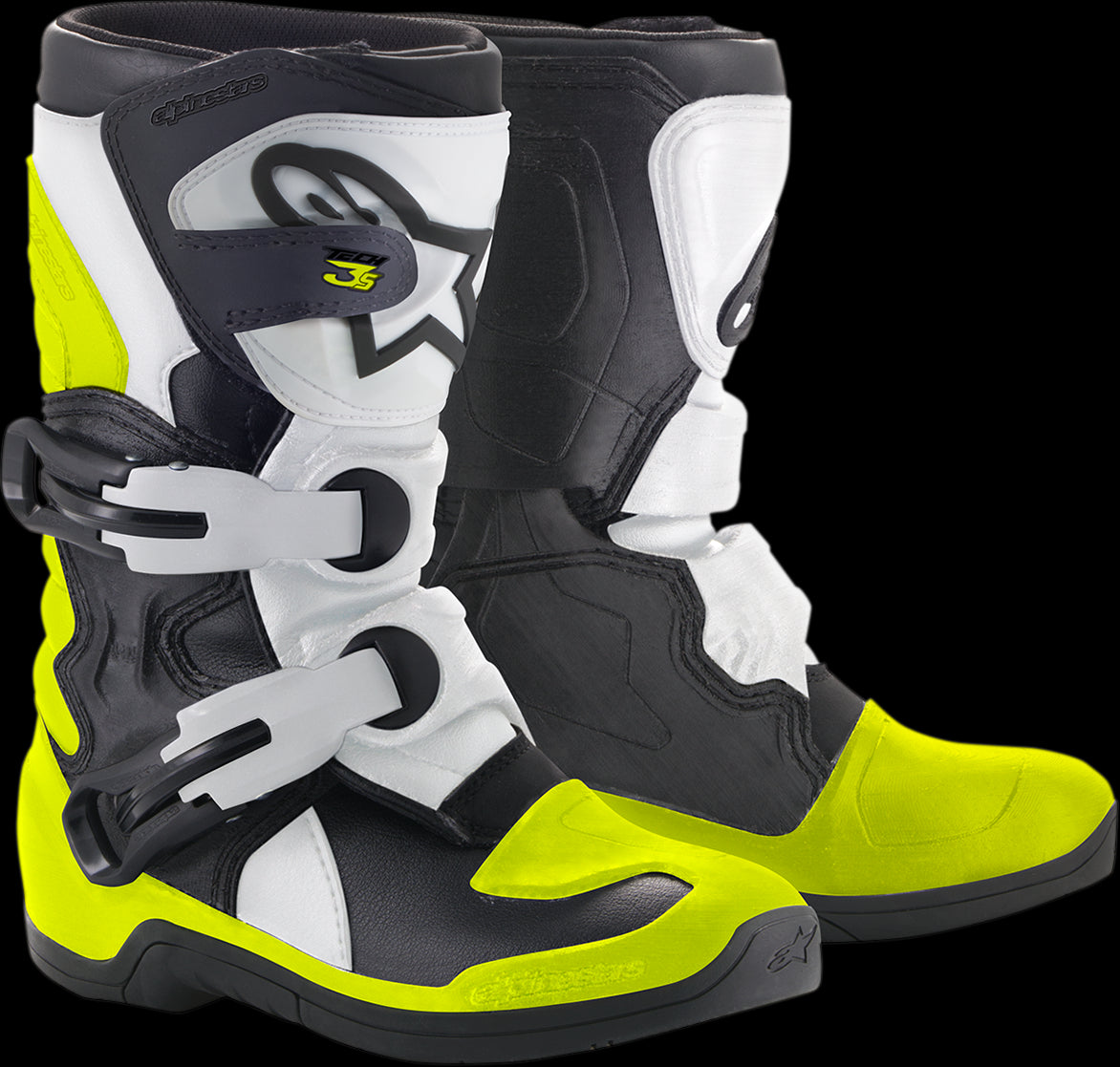 ALPINESTARS   T3S KIDS    NEGRO AMARILLO BLANCO