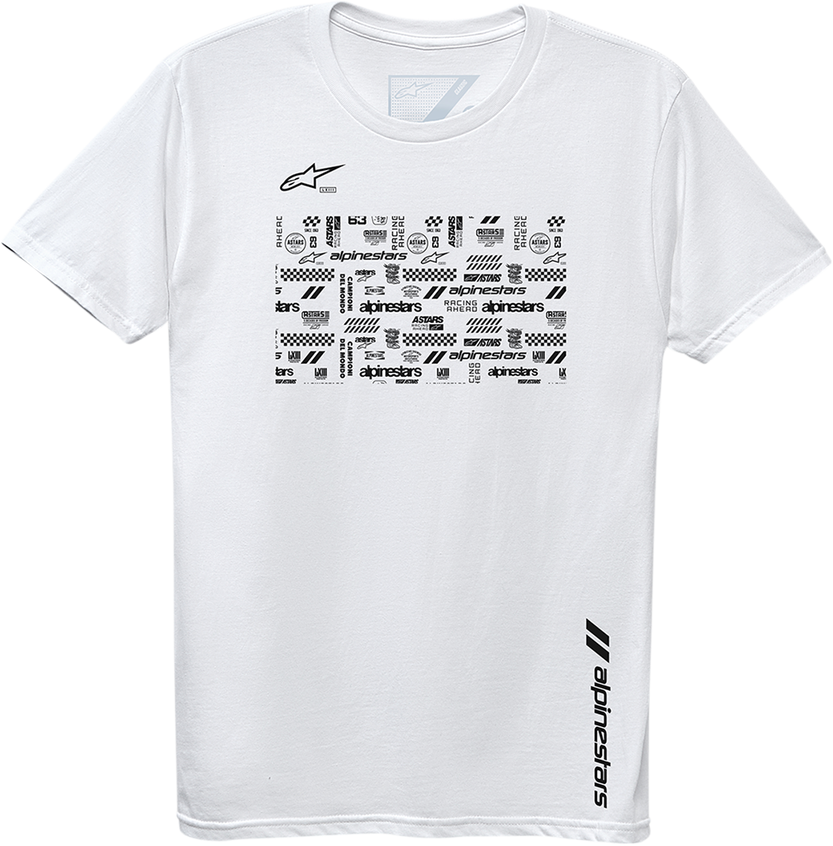 CAMISETA ALPINESTARS CHAOTIC BLANCA