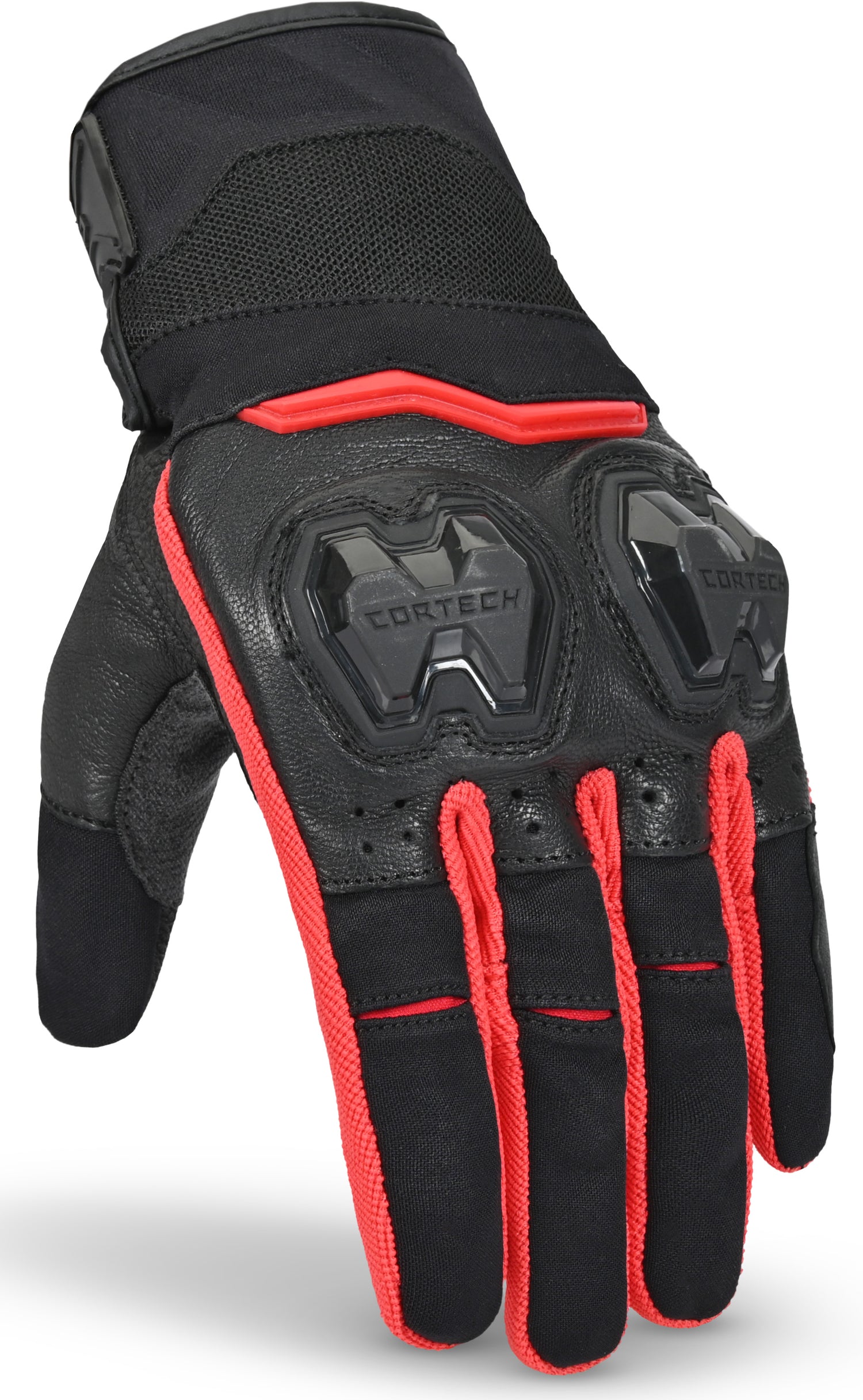 GUANTES DEPORTIVOS CORTECH SPORT LITE NEGRO ROJO
