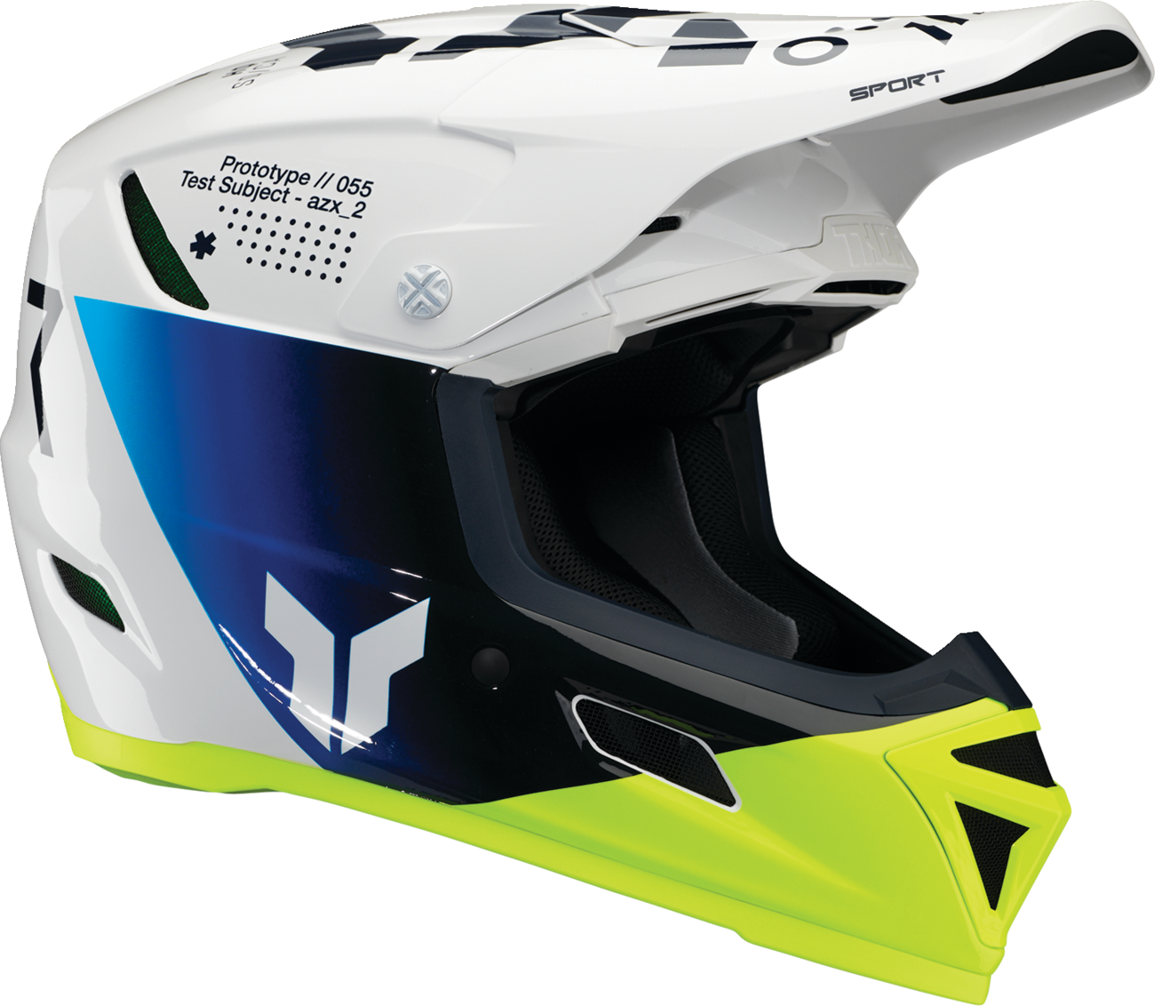 CASCO INTEGRAL THOR REFLEX SPORT STRIKE AZUL/CIAN