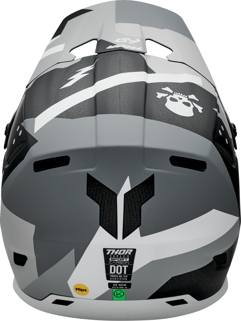 CASCO INTEGRAL THOR REFLEX SPORT CARBON BRAVE GRIS/BLANCO