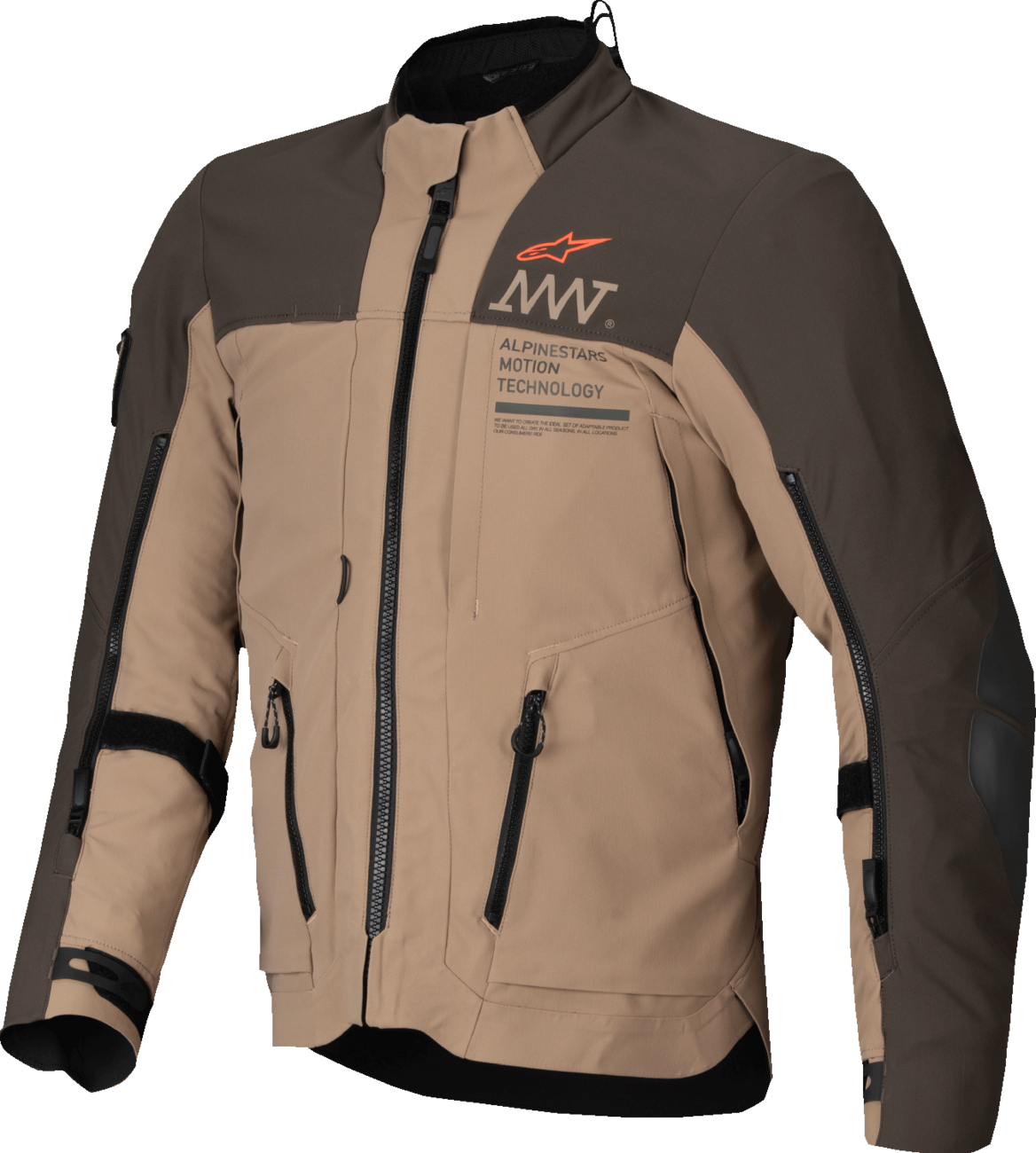 CHAQUETA ALPINESTARS AMT-8 STRETCH DRYSTAR XF MARRÓN OSCURO/CAQUI OSCURO